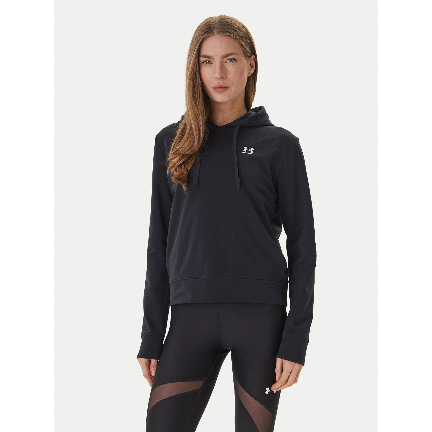 Under Armour Bluza UA Sport Terry 6011015 Czarny Regular Fit