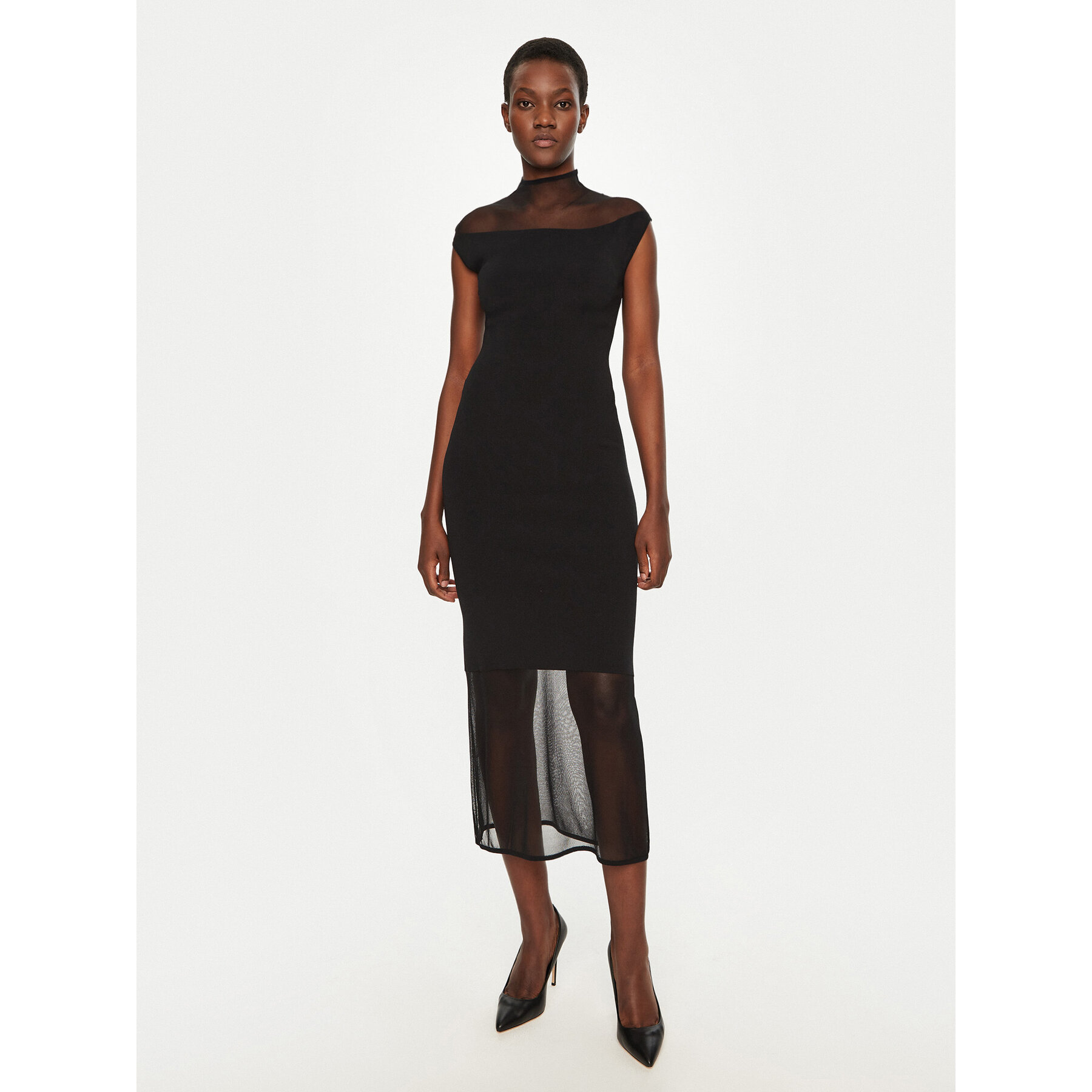 Calvin Klein Sukienka codzienna K20K207919 Czarny Regular Fit