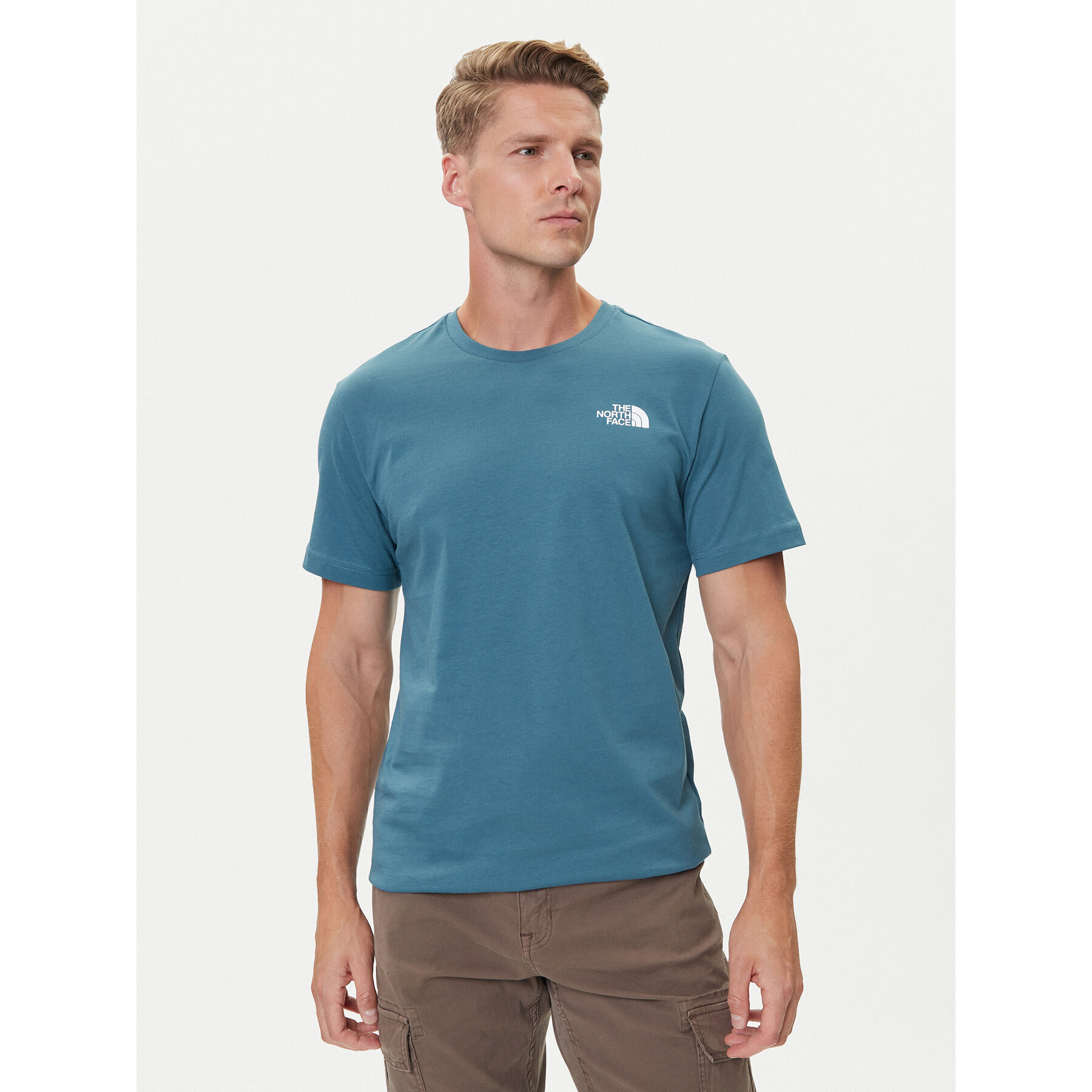 The North Face T-Shirt Redbox NF0A87NV Niebieski Regular Fit