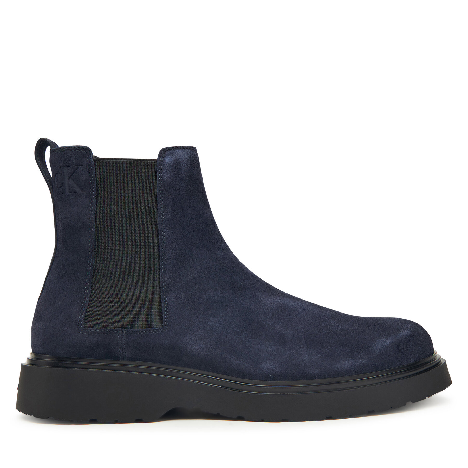 Calvin Klein Sztyblety Combat Ess Chelsea Boot Su YM0YM01372 Granatowy