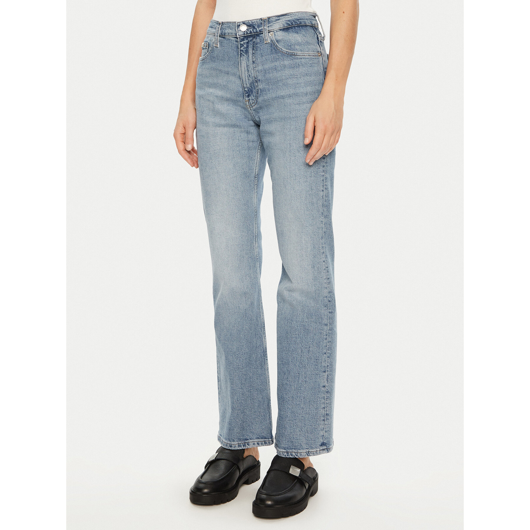 Calvin Klein Jeans Jeansy Authentic J20J225001 Niebieski Bootcut Fit