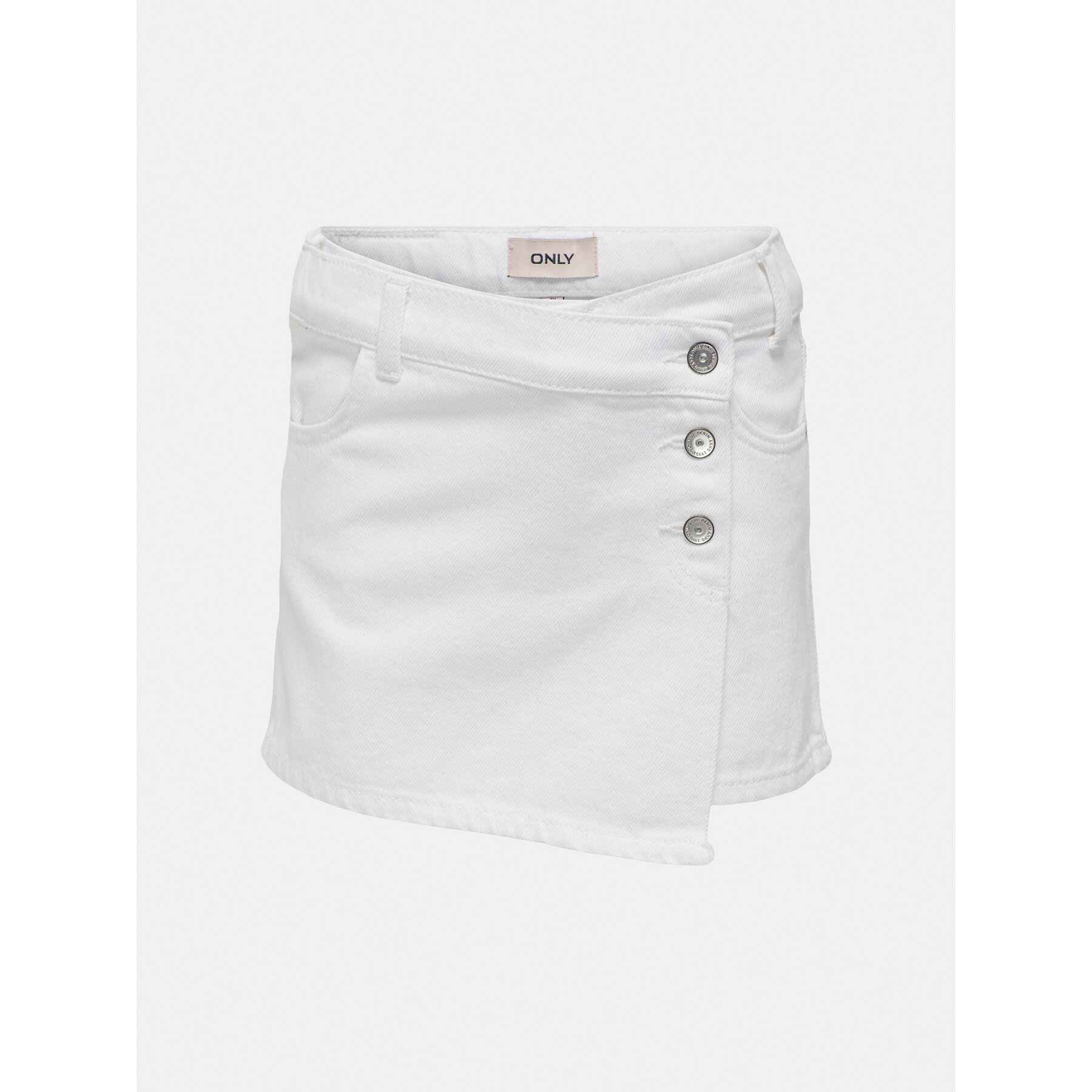 Kids ONLY Spódnica jeansowa Jenny 15295800 Biały Regular Fit
