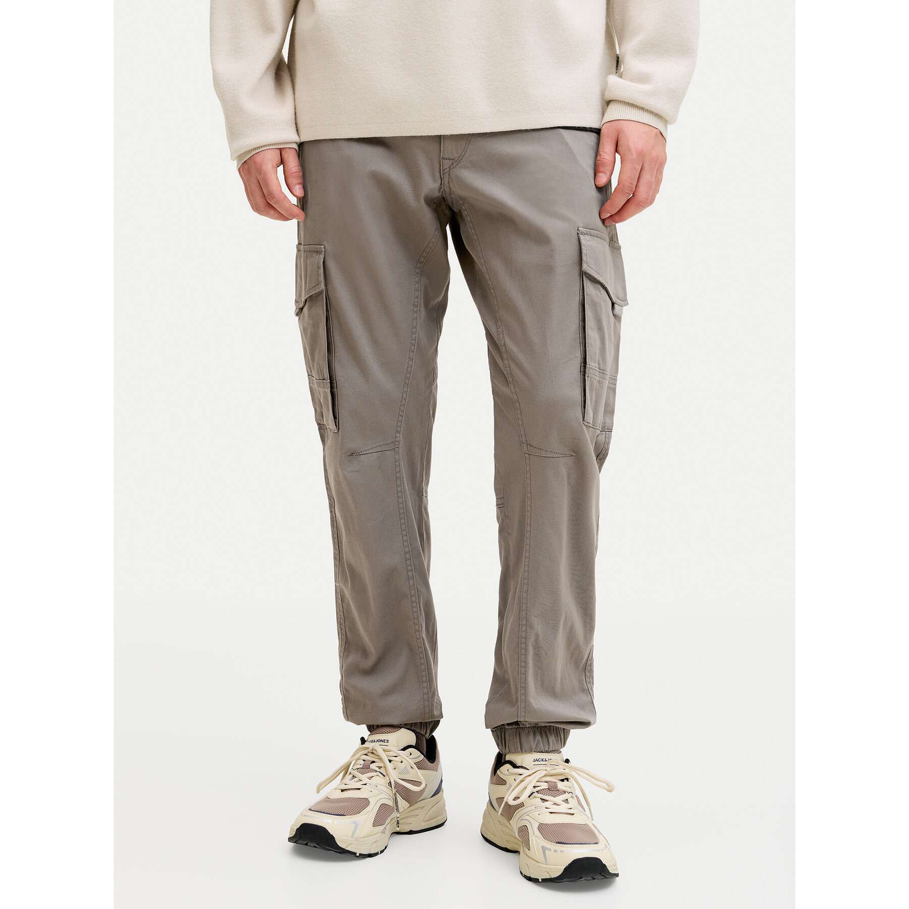 Jack & Jones Spodnie materiałowe Paul Flake 12139912 Szary Regular Fit