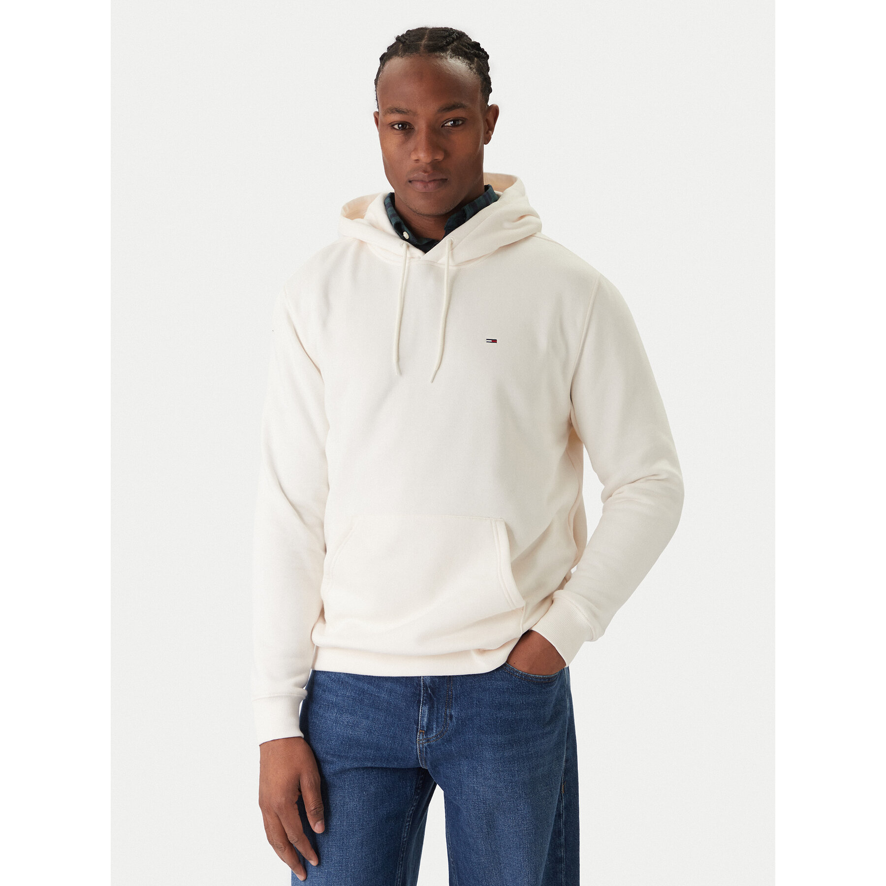 Tommy Jeans Bluza DM0DM20742 Écru Regular Fit