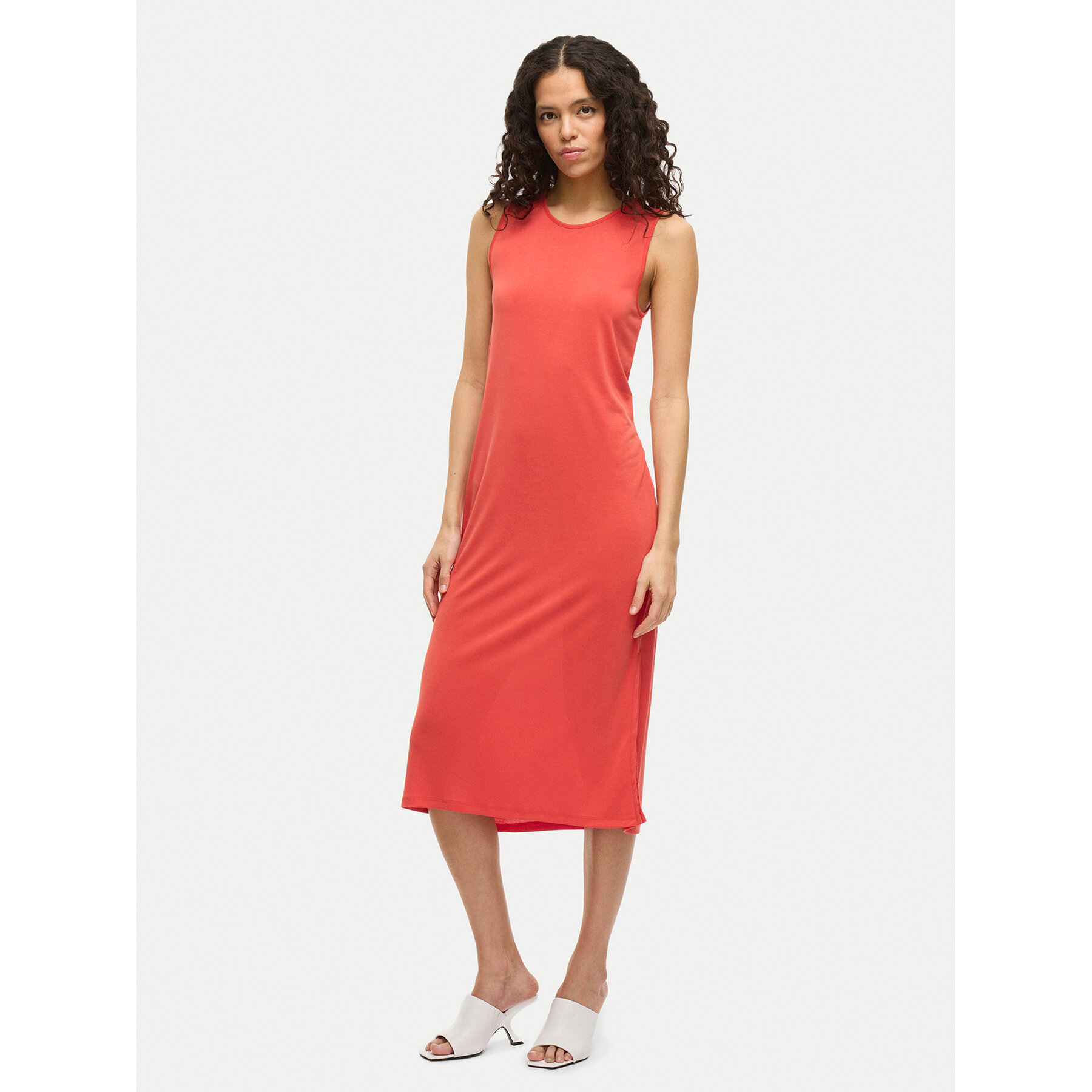 Vila Sukienka letnia Modala 14101675 Czerwony Regular Fit