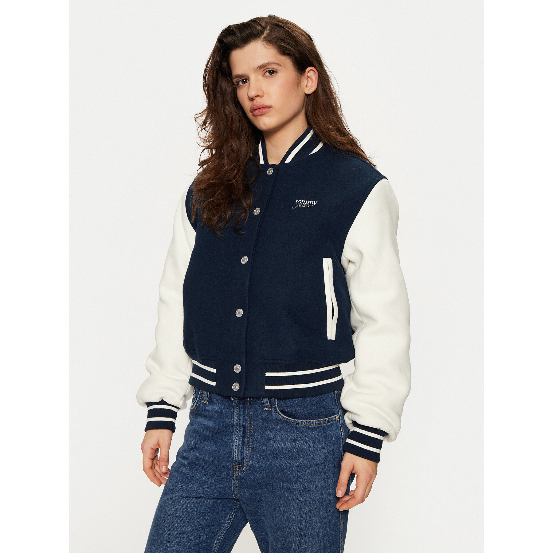 Tommy Jeans Kurtka bomber DW0DW19320 Granatowy Regular Fit