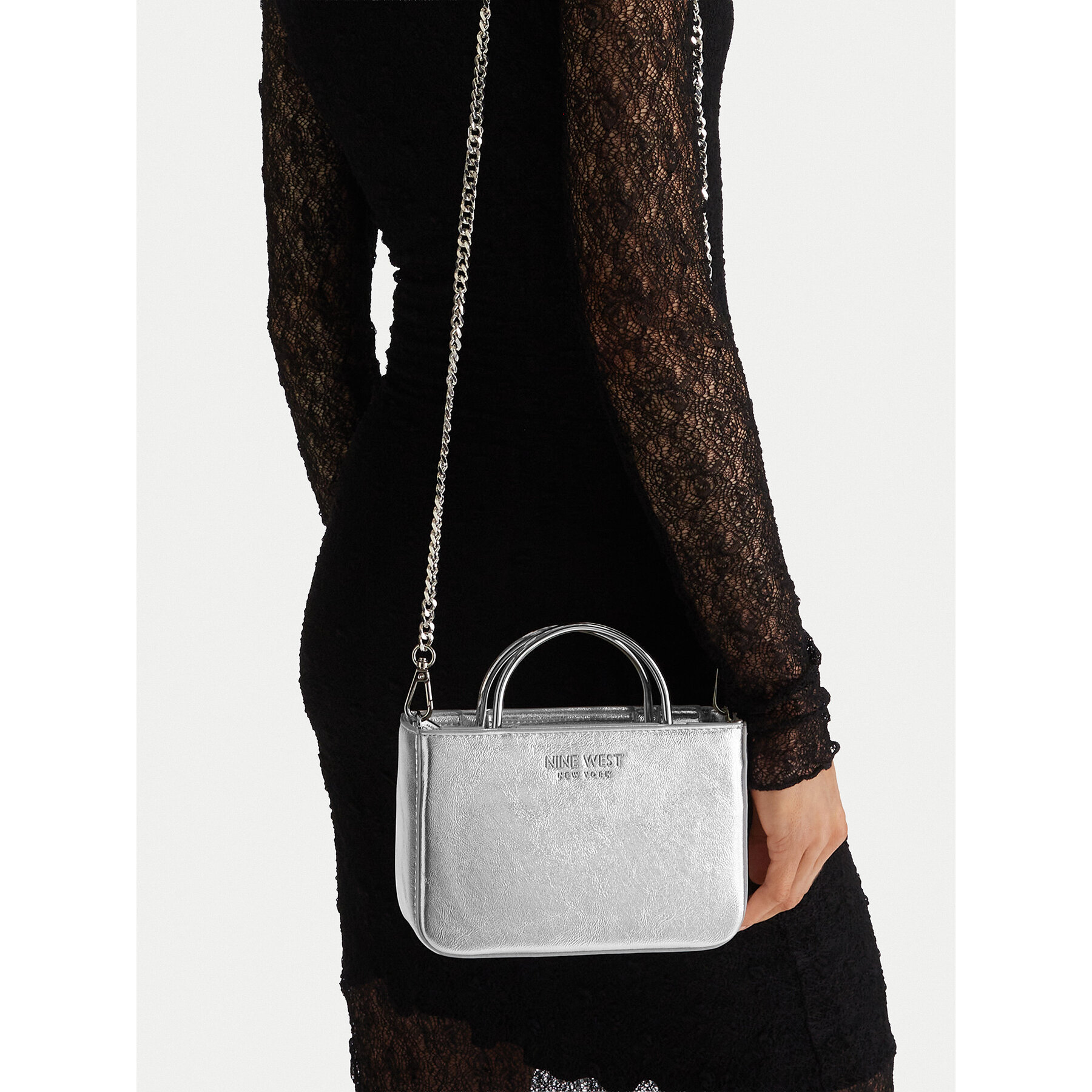 Nine West Torebka CEO-Astor Vibe-KY323-1 Srebrny