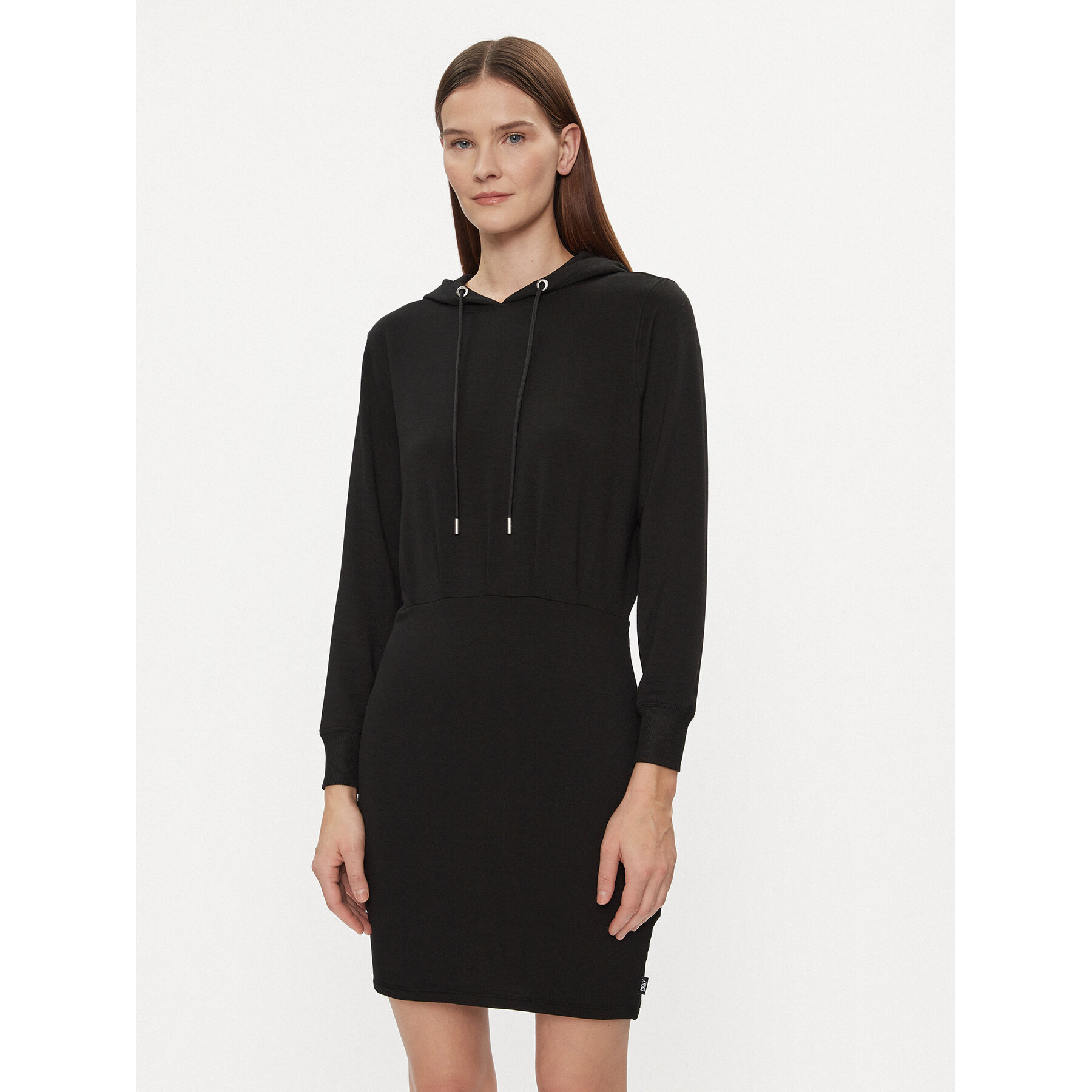 DKNY Sport Sukienka dzianinowa DP3D4832 Czarny Relaxed Fit