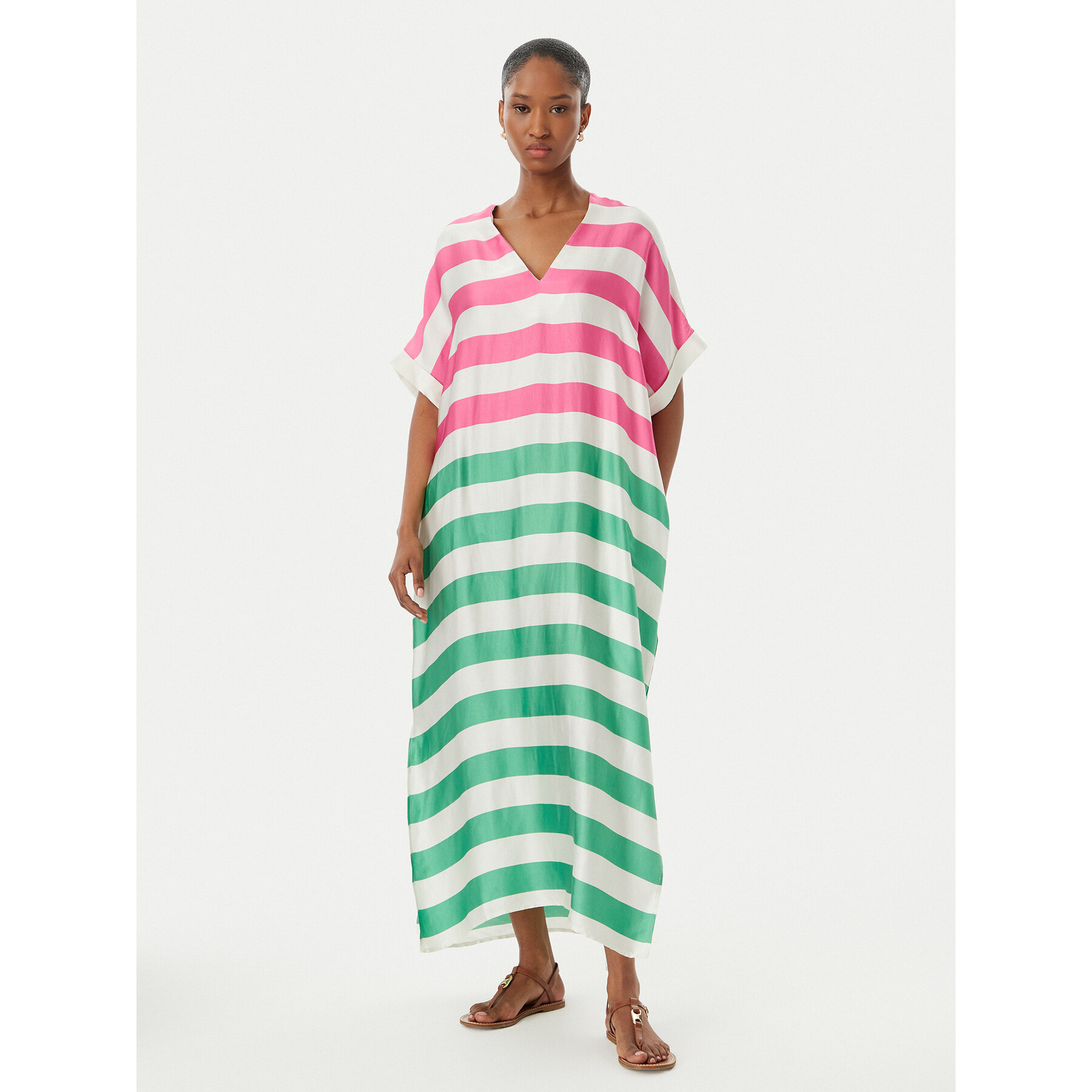 LOLA CASADEMUNT Sukienka letnia LS2616013 Kolorowy Relaxed Fit