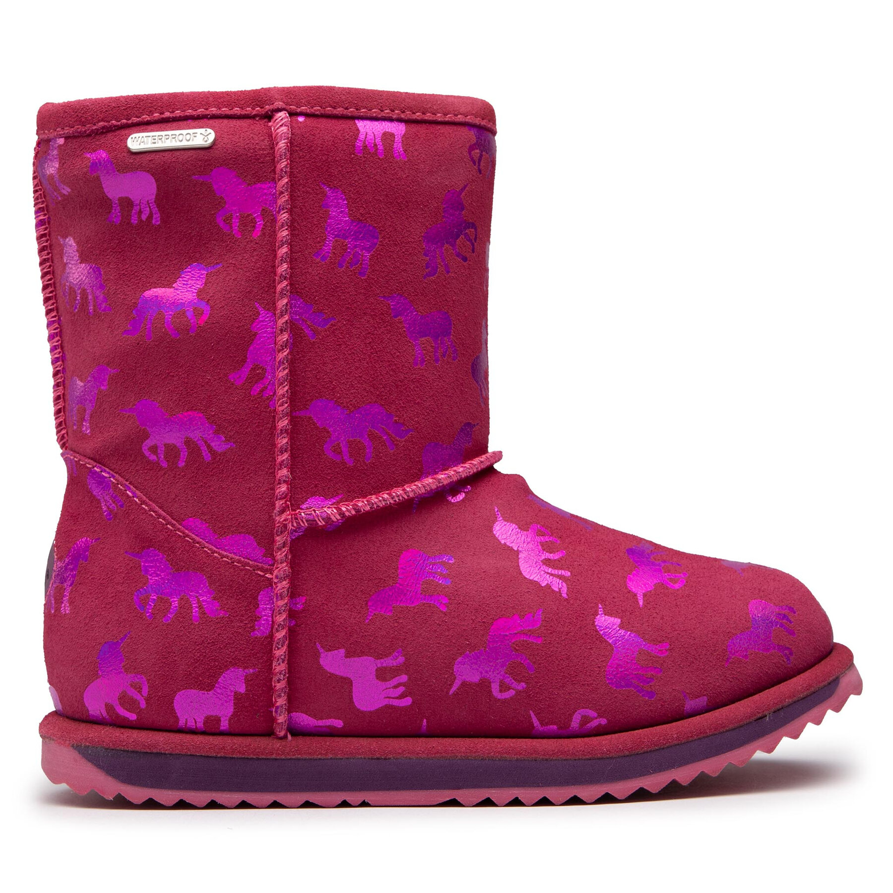 EMU Australia Śniegowce Rainbow Unicorn Brumby K12373 Różowy
