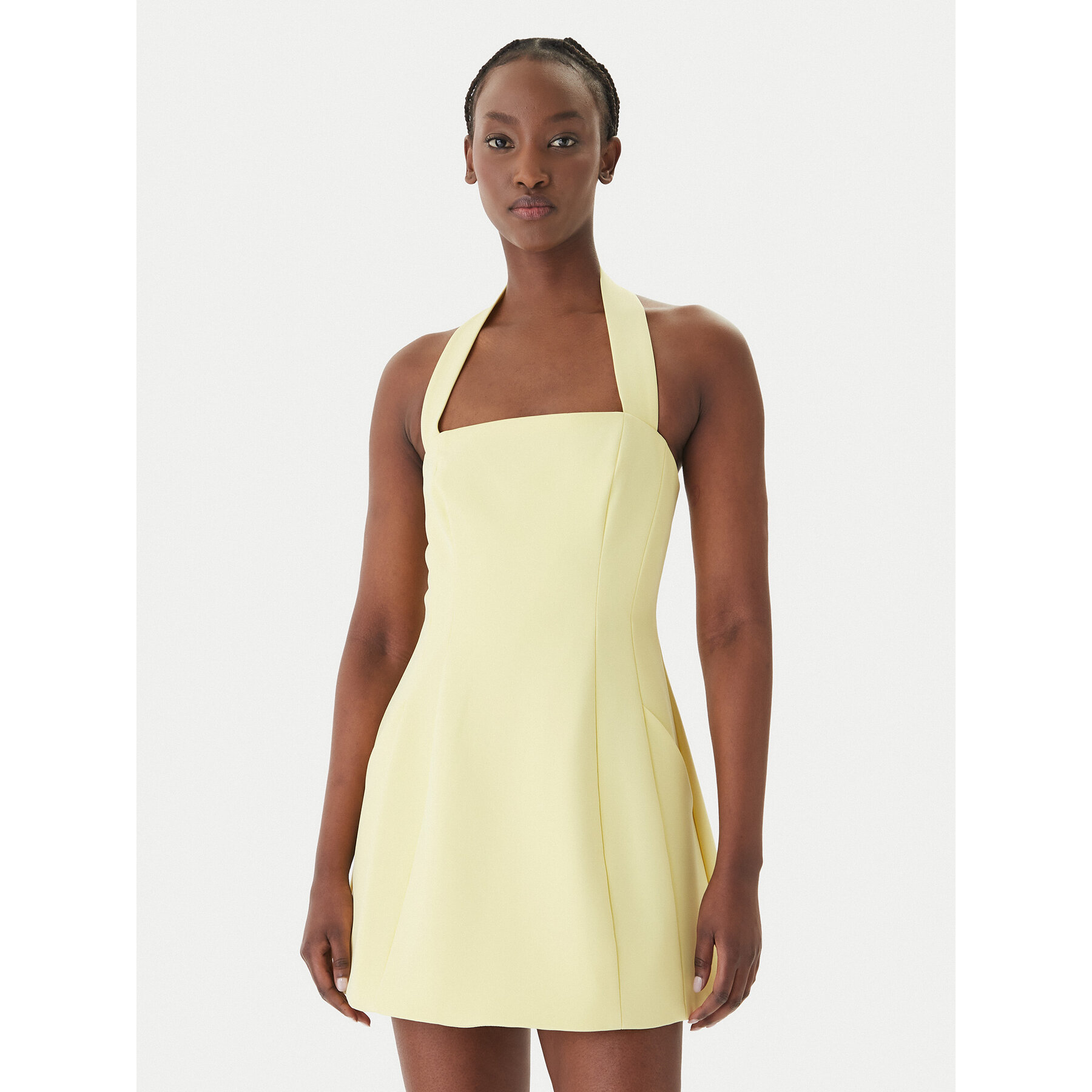 Bardot Sukienka koktajlowa Nevelle 59857DB1 Żółty Slim Fit