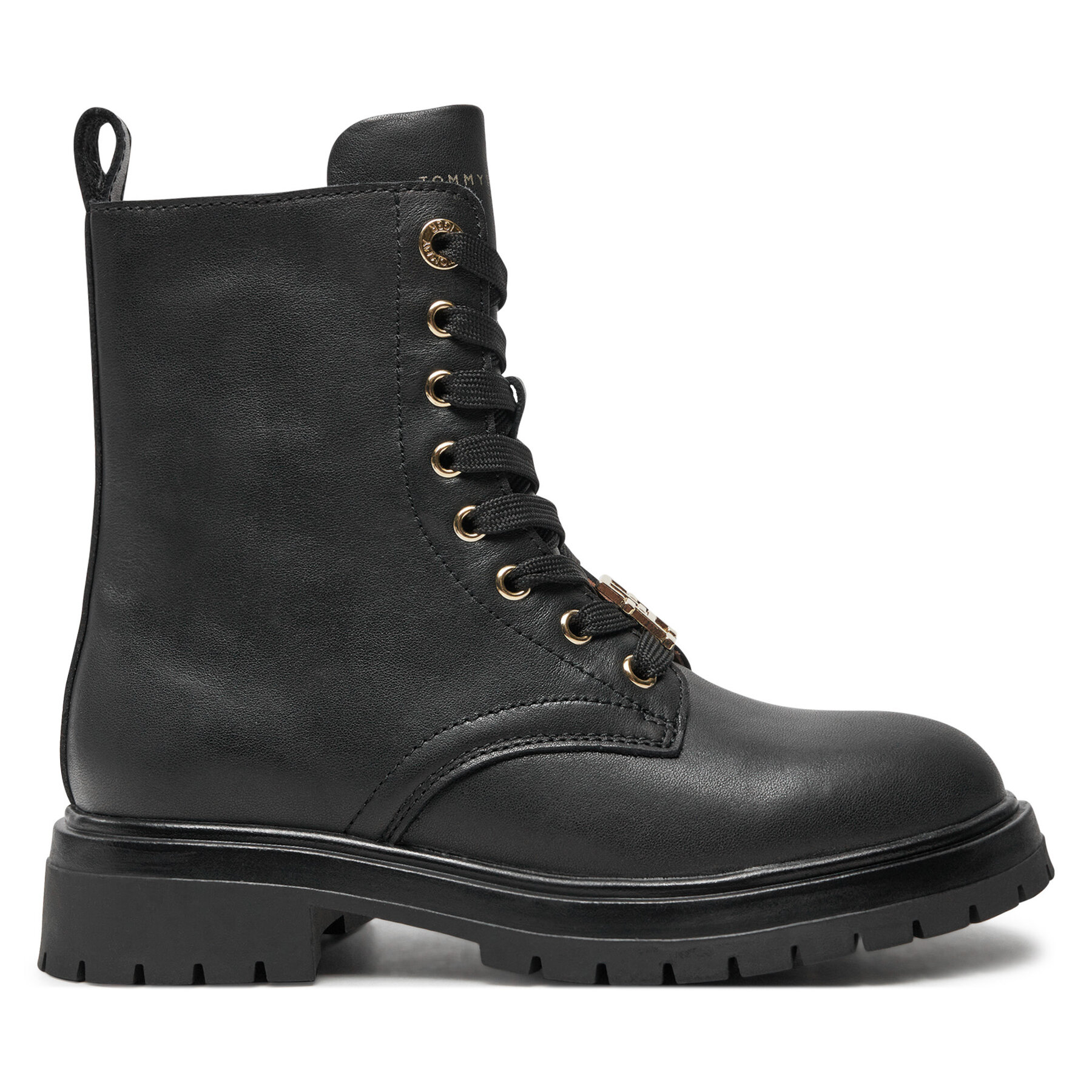 Tommy Hilfiger Trapery Lace Up Bootie T3A5-33568-0092 M Czarny