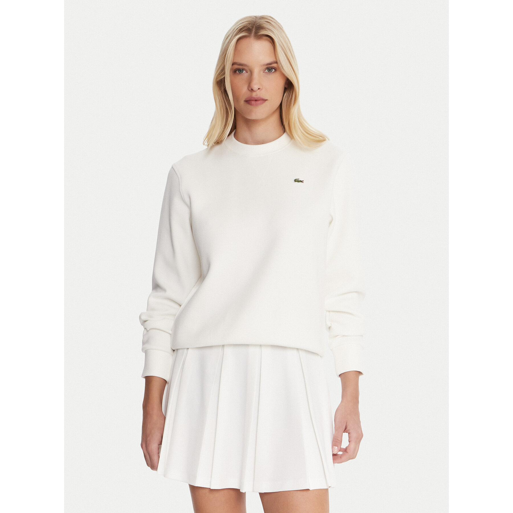 Lacoste Bluza SF5245 Écru Relaxed Fit