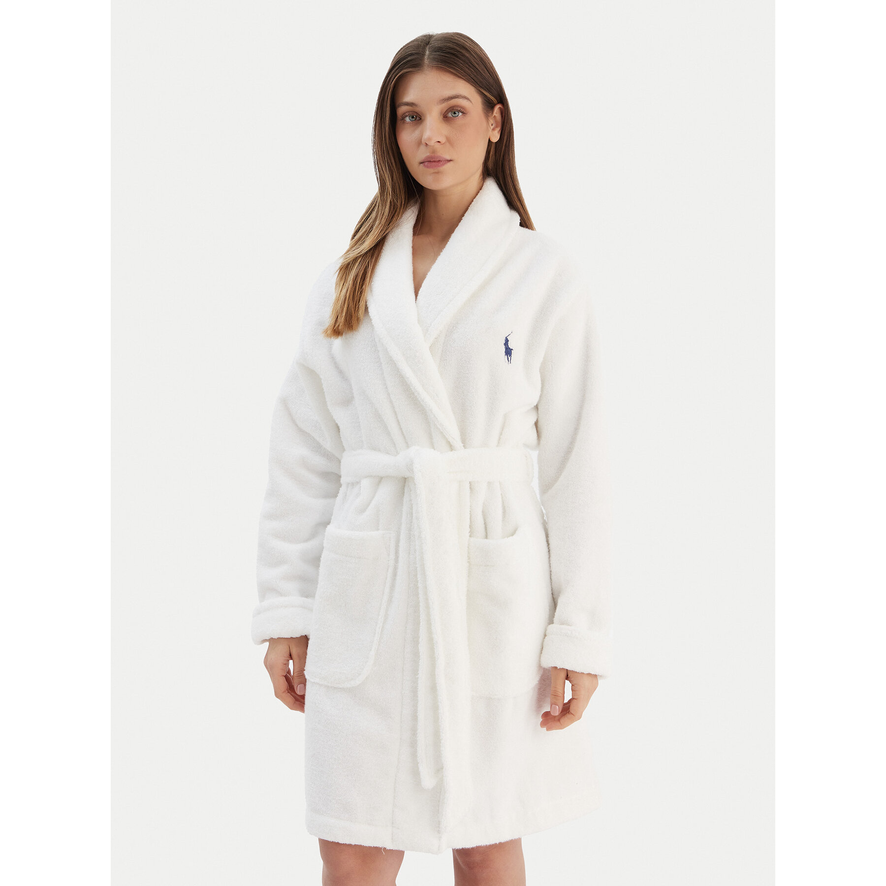 Polo Ralph Lauren Szlafrok 4P0396 Biały