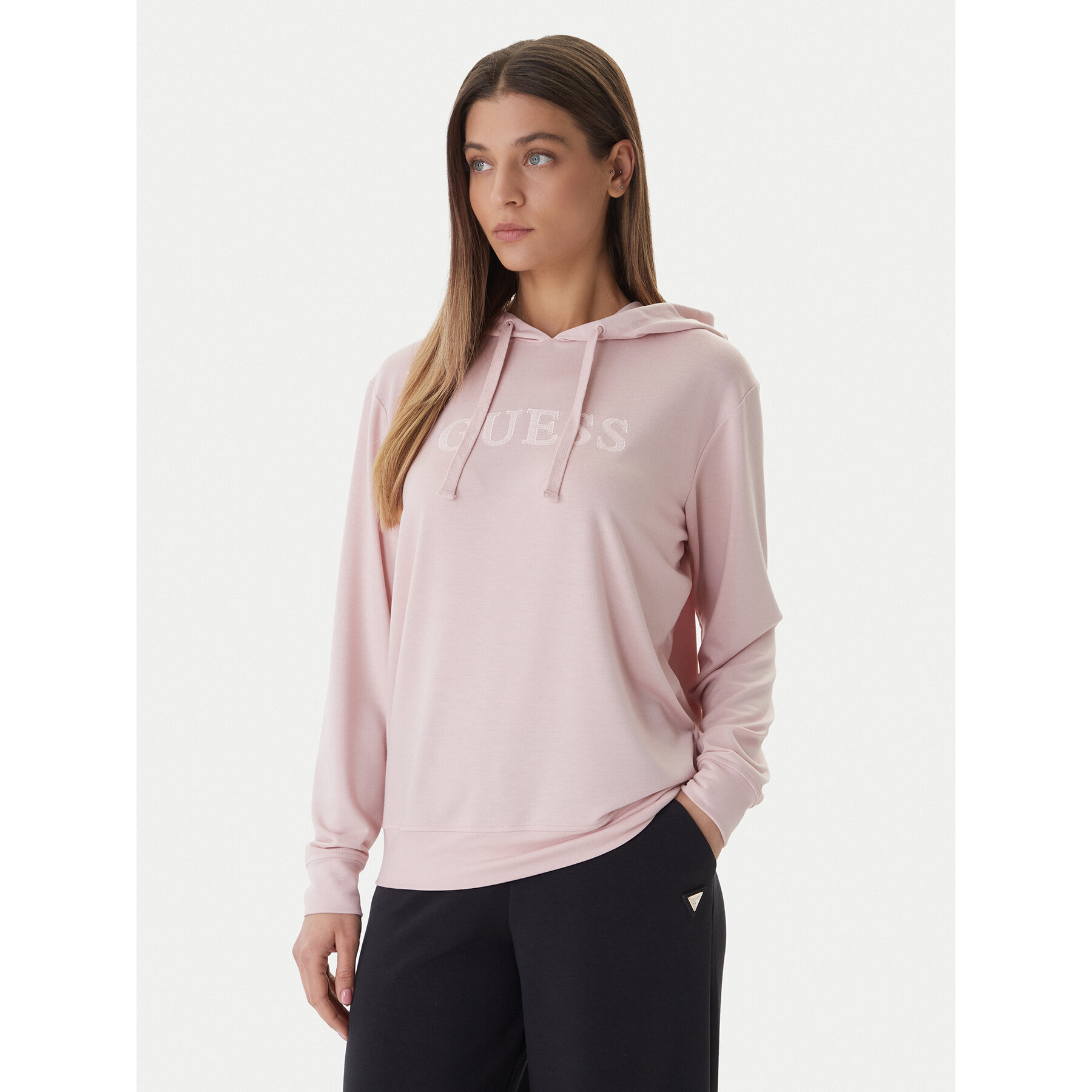 Guess Bluza O6GQ00 KCQP2 Różowy Regular Fit