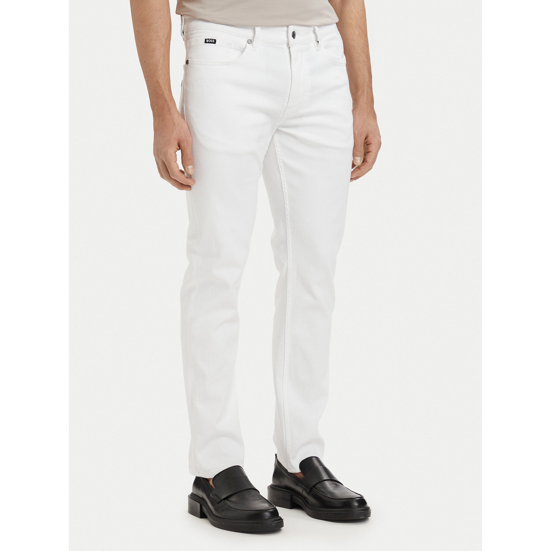 BOSS Jeansy H-Delaware 50561555 Biały Slim Fit