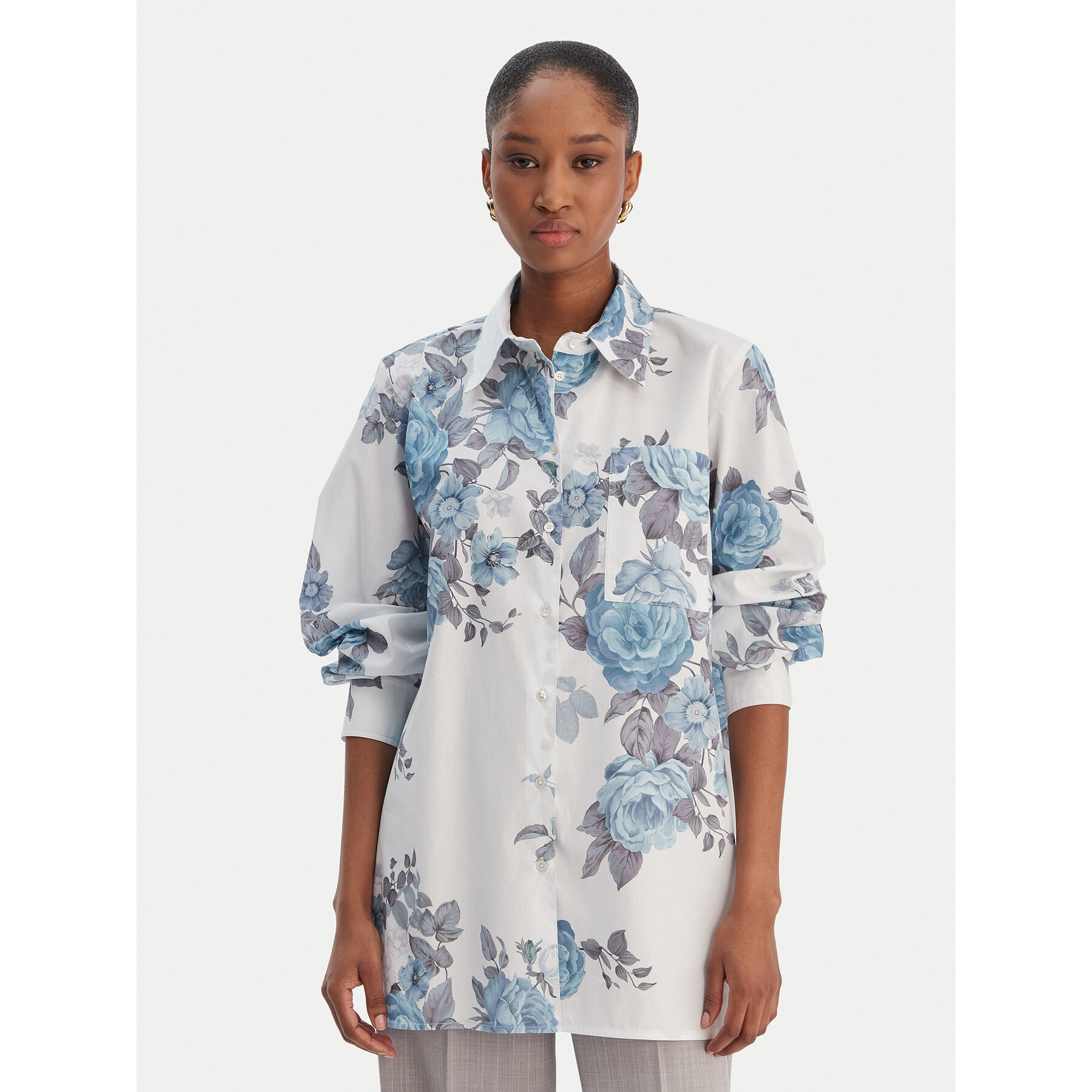 Marella Koszula Amici 2613111101 Błękitny Regular Fit