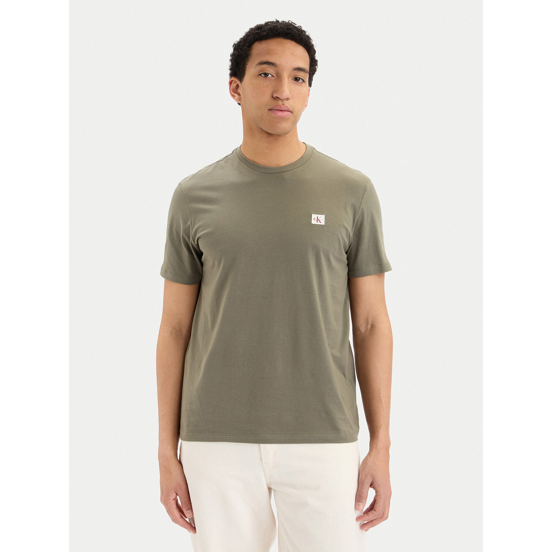 Calvin Klein Jeans T-Shirt LV04RC272G Zielony ciemny Regular Fit
