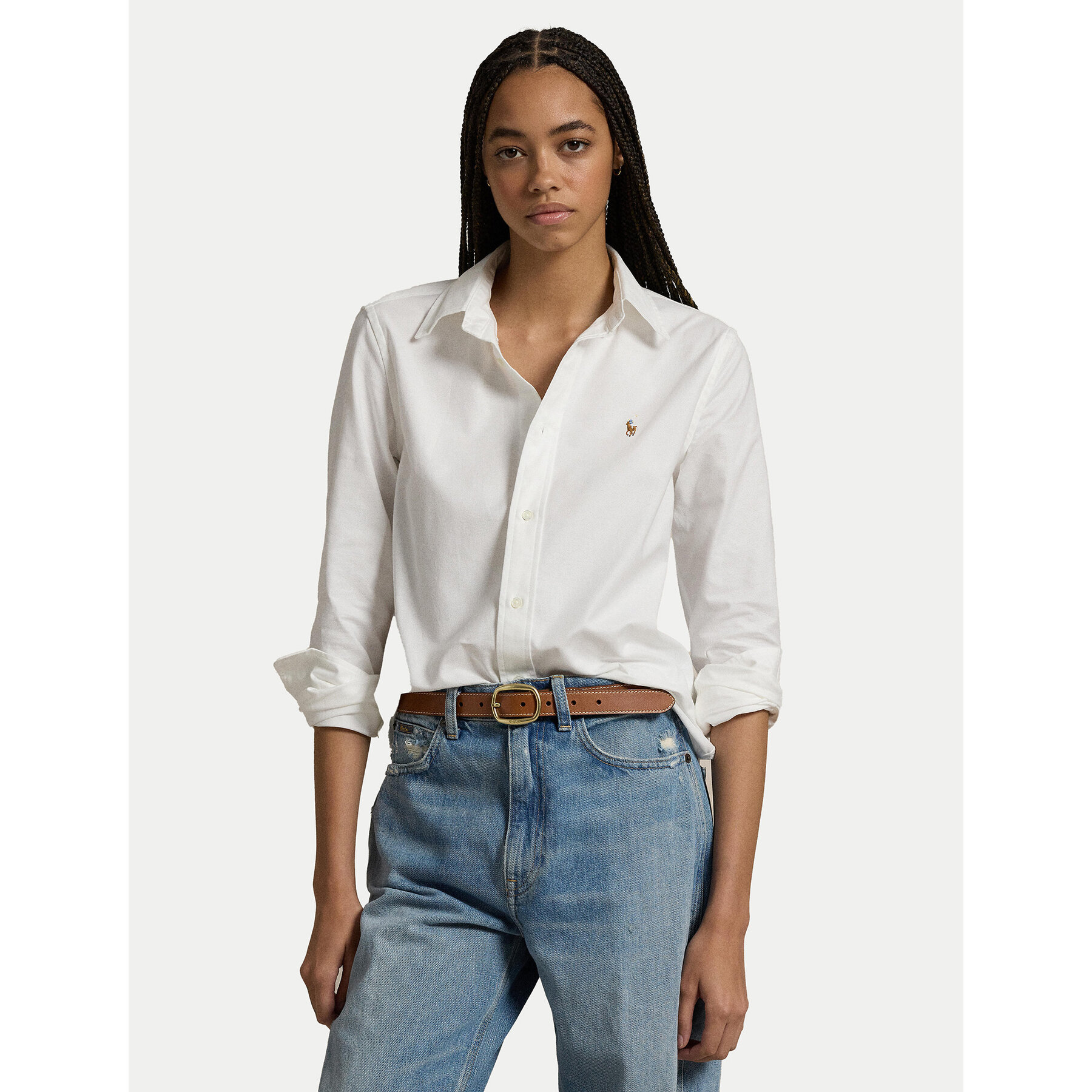 Polo Ralph Lauren Koszula 211941520002 Biały Slim Fit