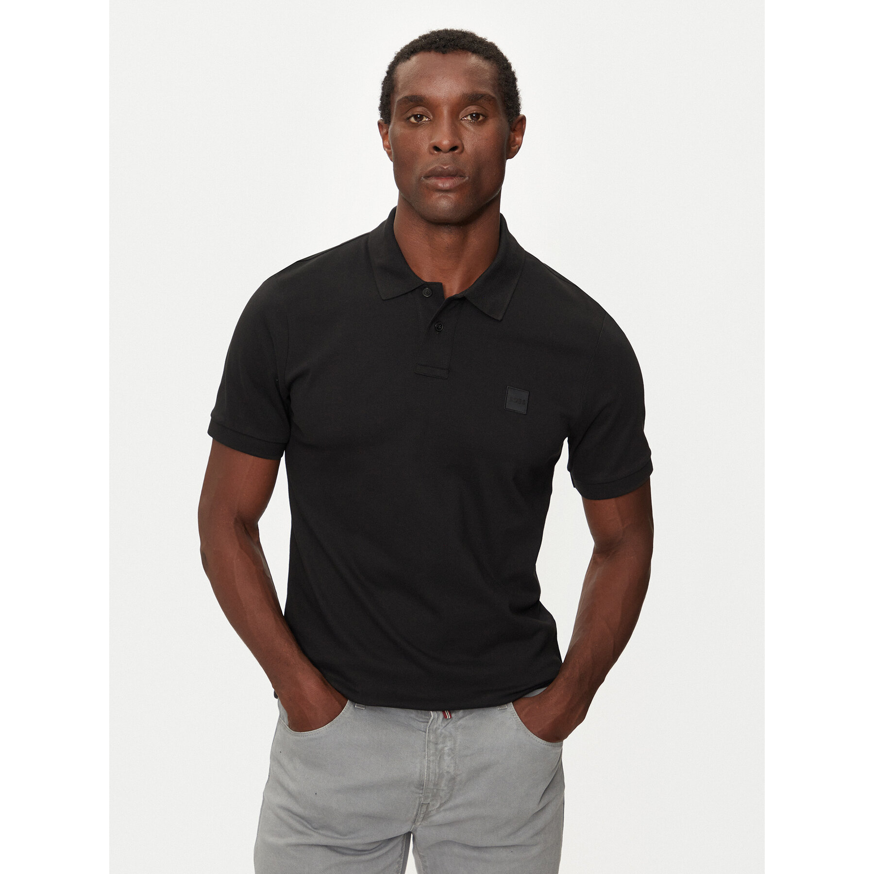 Boss Polo Passenger 50507803 Czarny Slim Fit