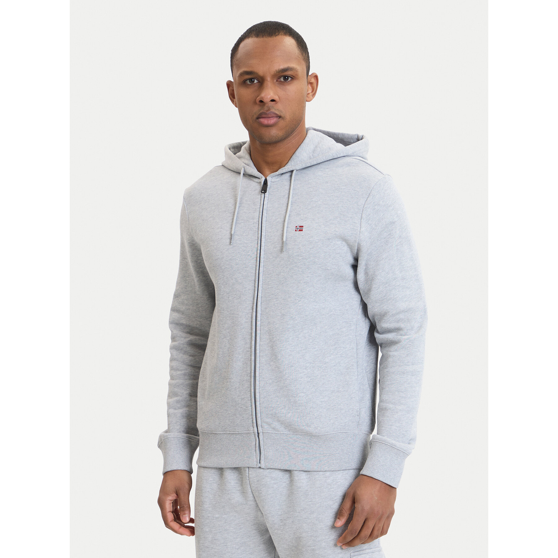 Napapijri Bluza Balis NP0A4HHV Szary Regular Fit