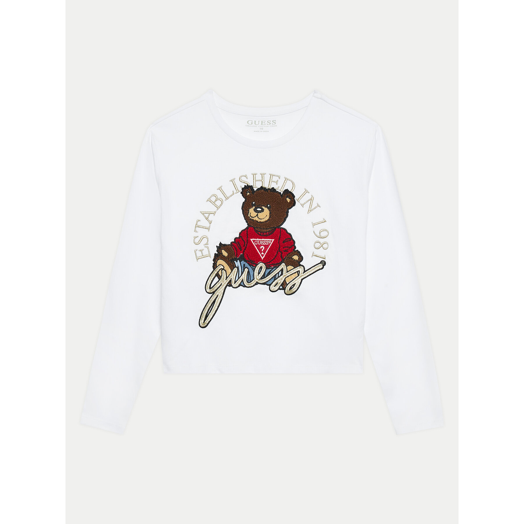 Guess Bluzka J4BI10 I3Z14 Biały Boxy Fit
