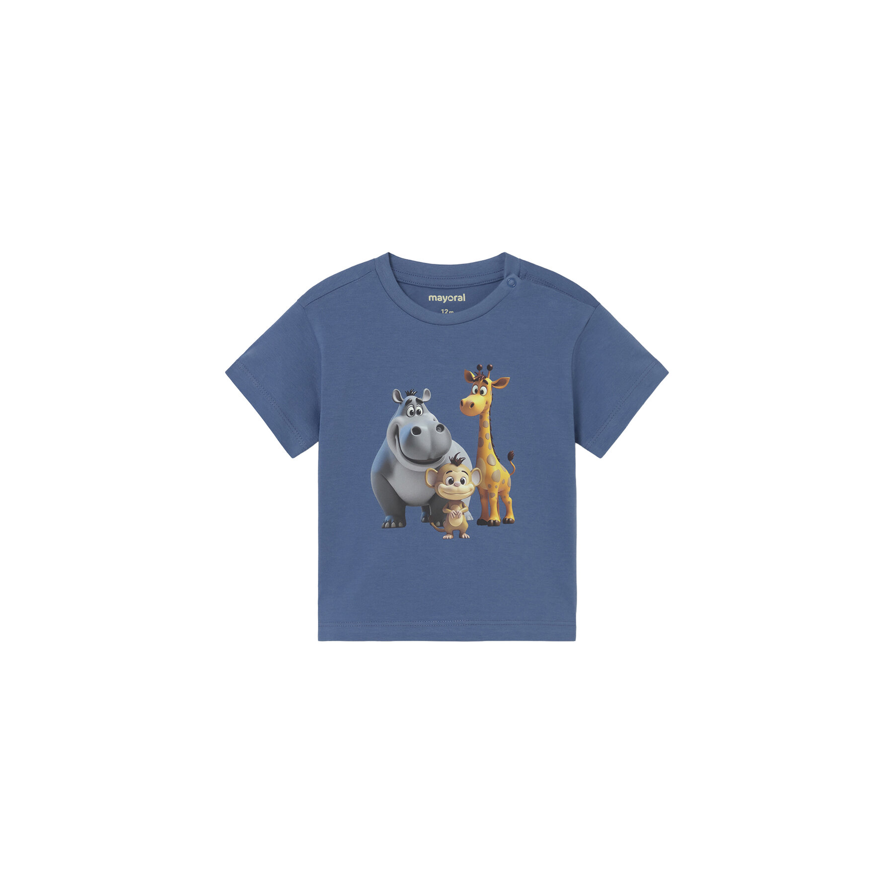 Mayoral T-Shirt 1008 Niebieski Regular Fit