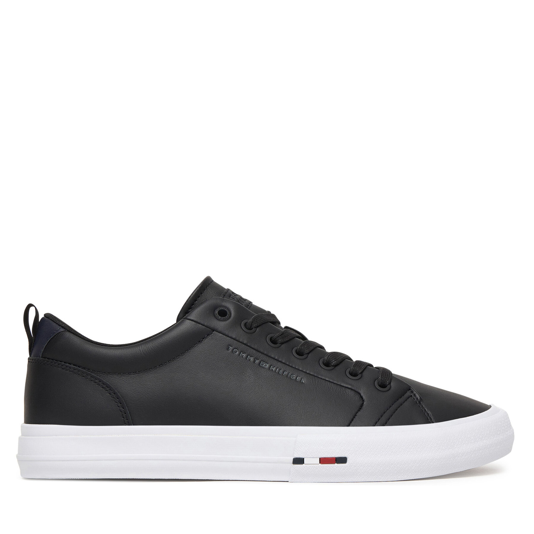 Tommy Hilfiger Sneakersy Harlem Street Lth FM0FM05708 Granatowy
