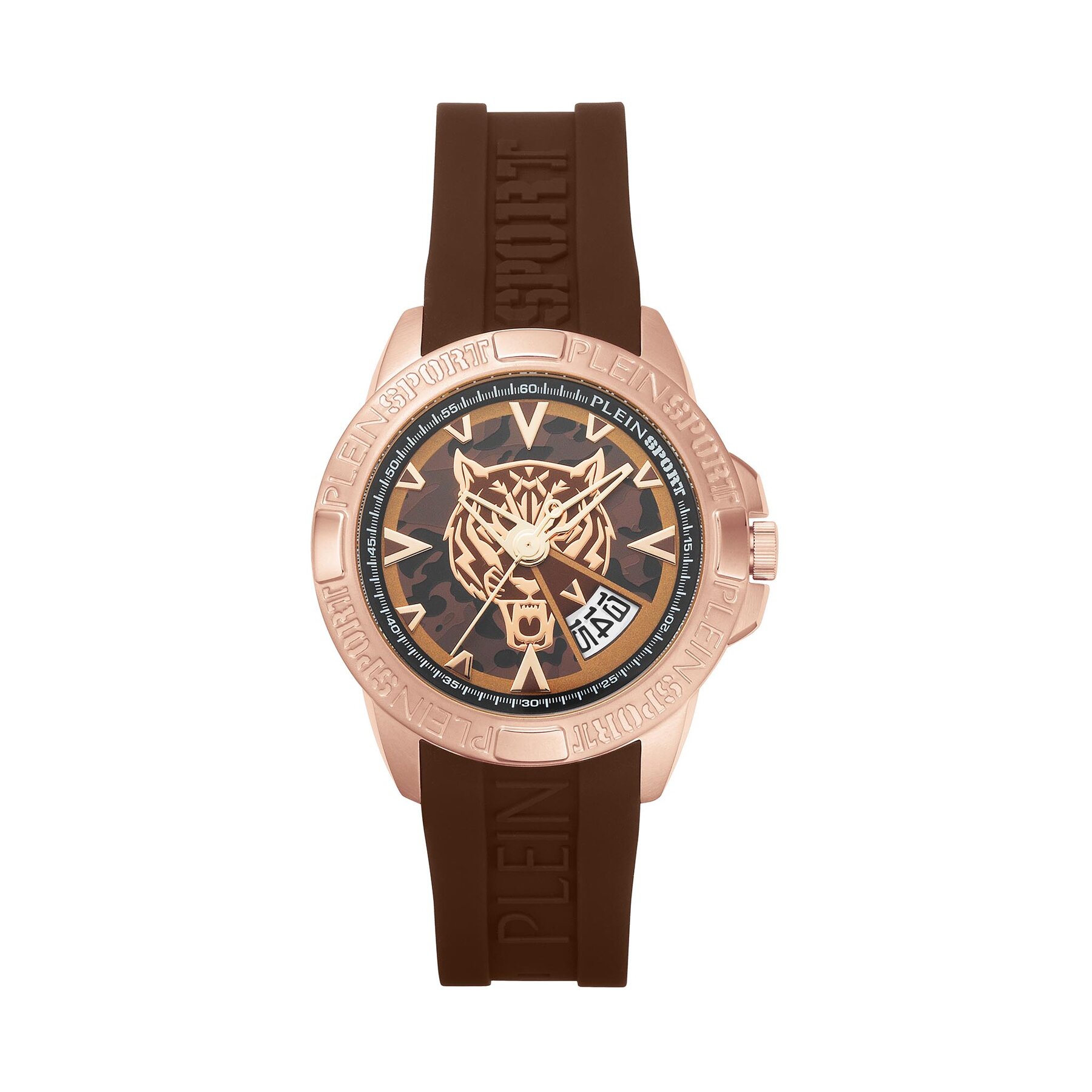 Plein Sport Zegarek Touchdown Camo PSFBA0323 Brązowy