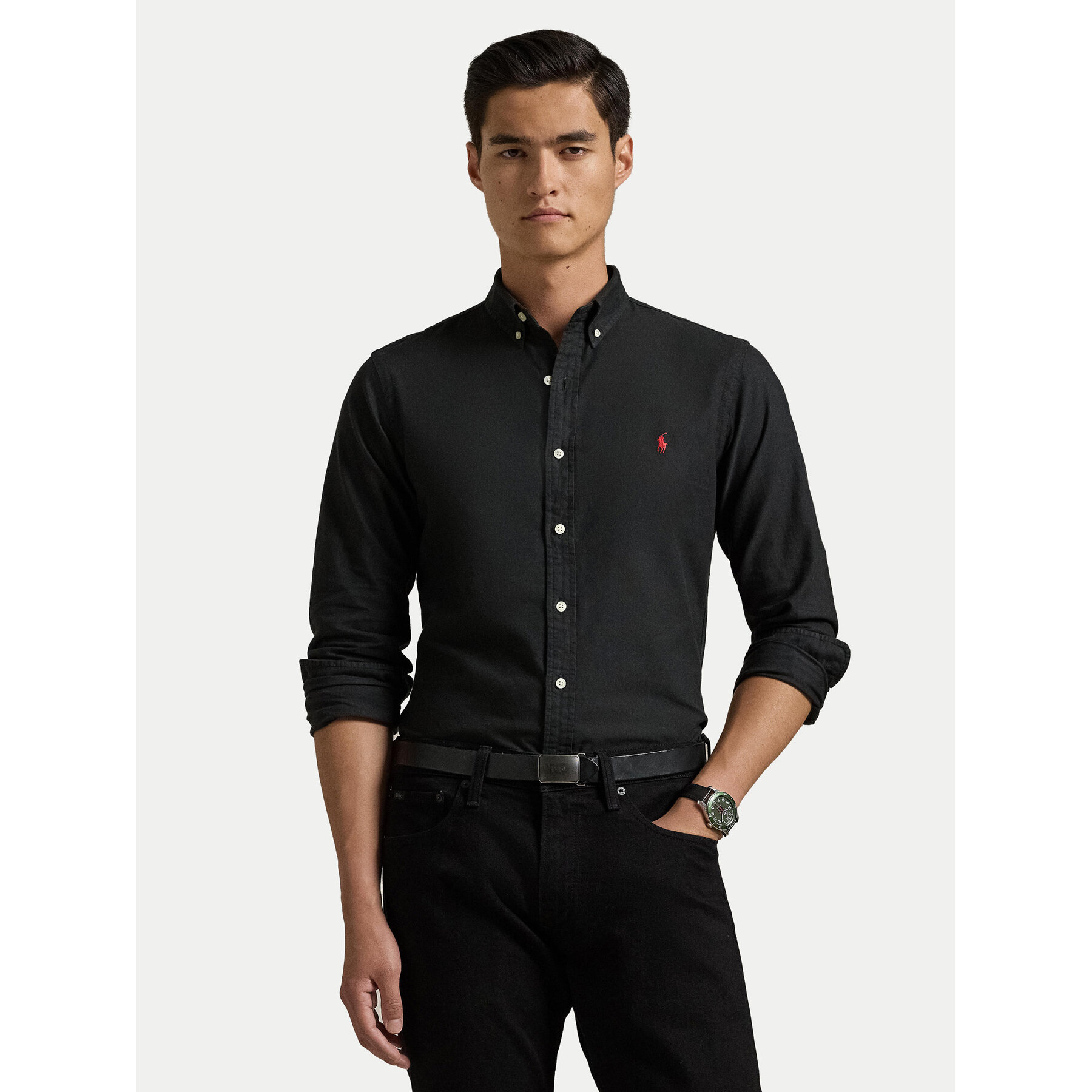 Polo Ralph Lauren Koszula 710767828001 Czarny Slim Fit