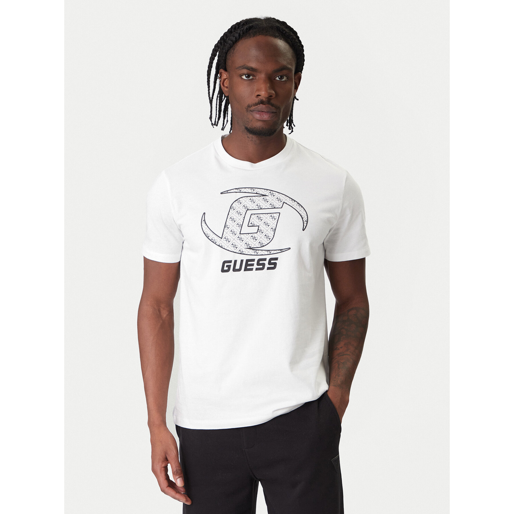 Guess T-Shirt Z6RI06 I3Z14 Biały Regular Fit