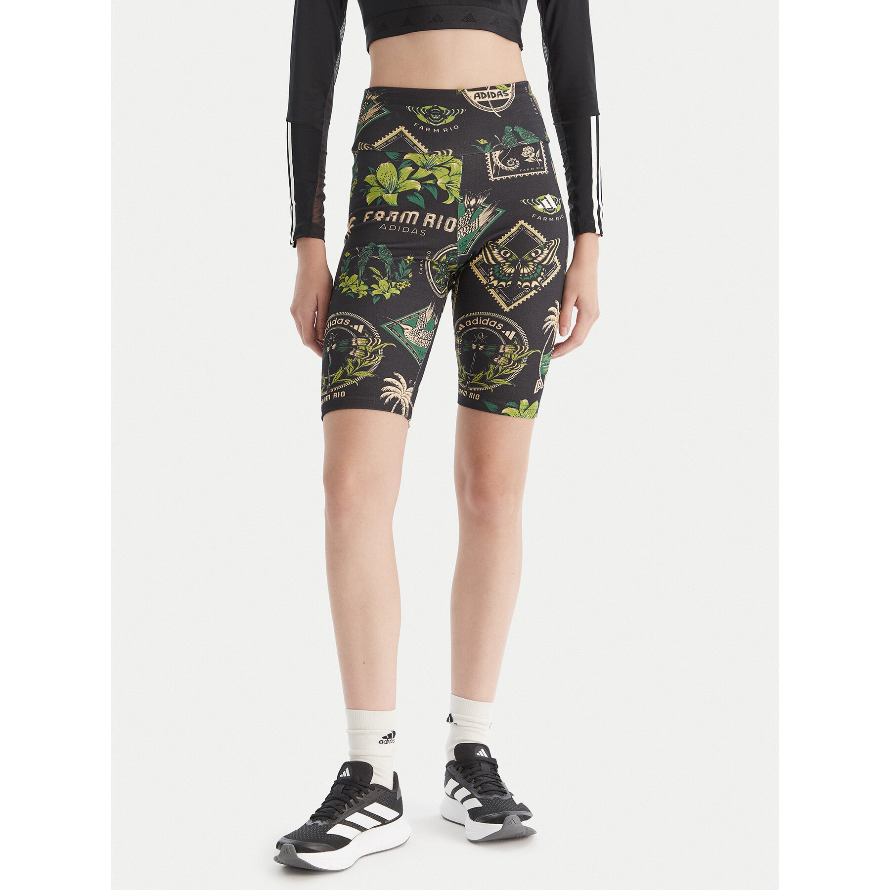 adidas Kolarki Farm Bike JM8346 Czarny Slim Fit