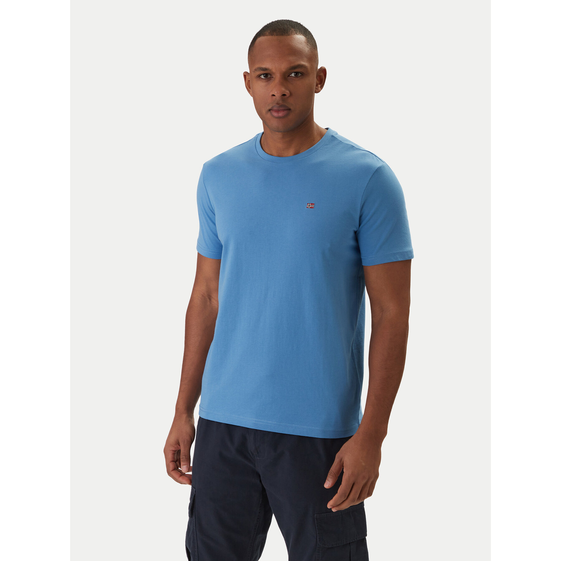 Napapijri T-Shirt Salis NP0A4H8D Niebieski Regular Fit