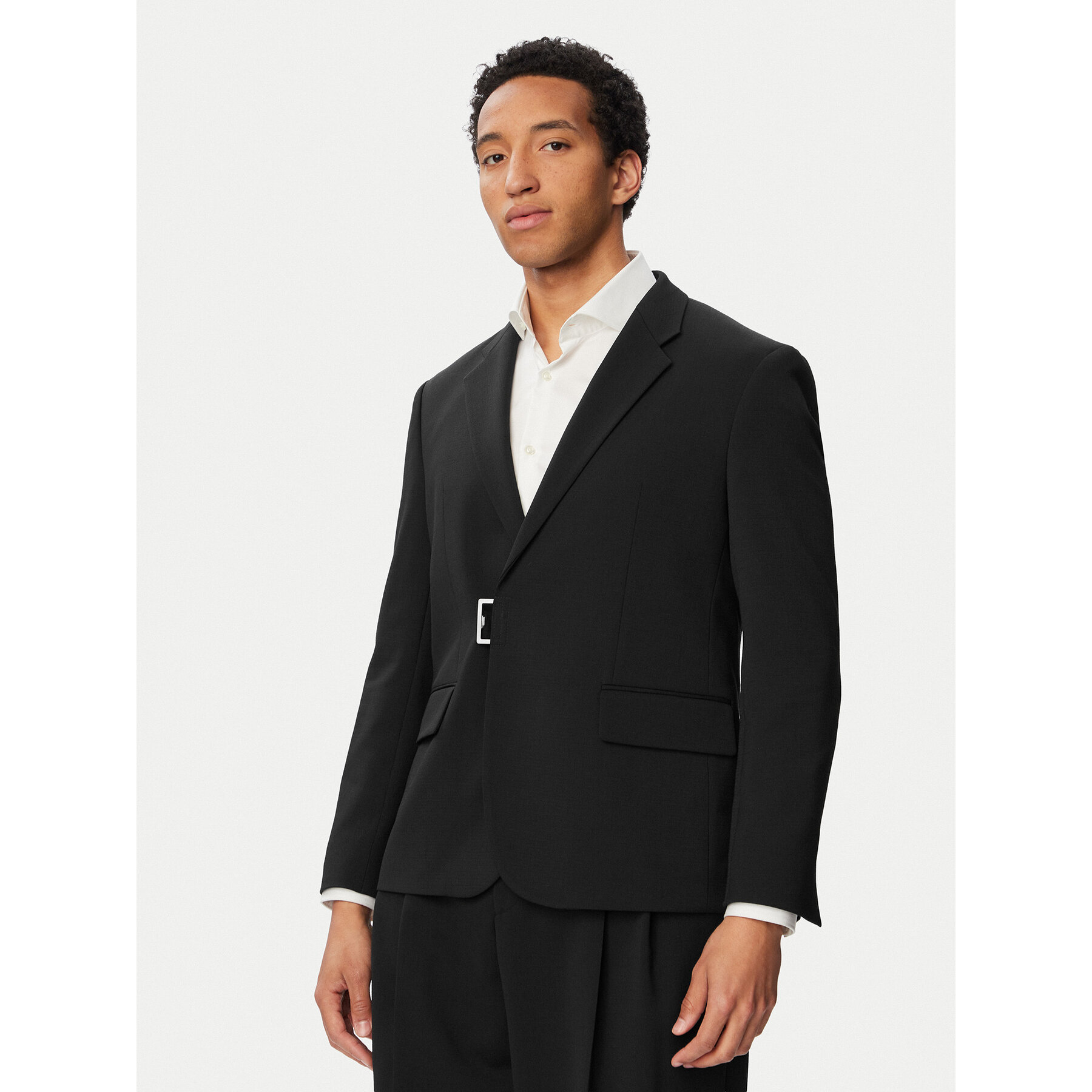 HUGO Marynarka Hans 263X 50565557 Czarny Slim Fit