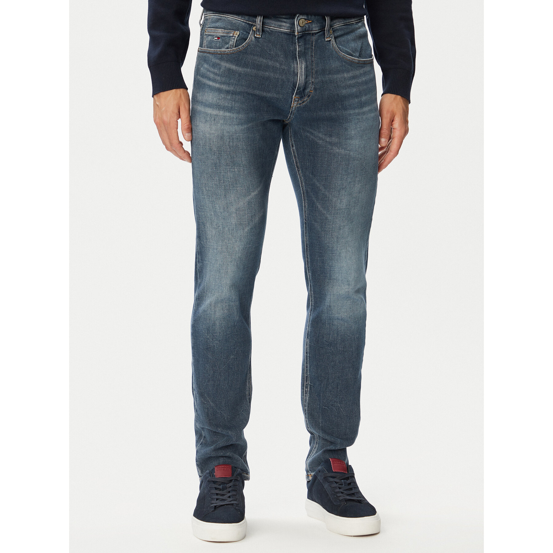 Tommy Jeans Jeansy Scanton DM0DM233461 Niebieski Slim Fit