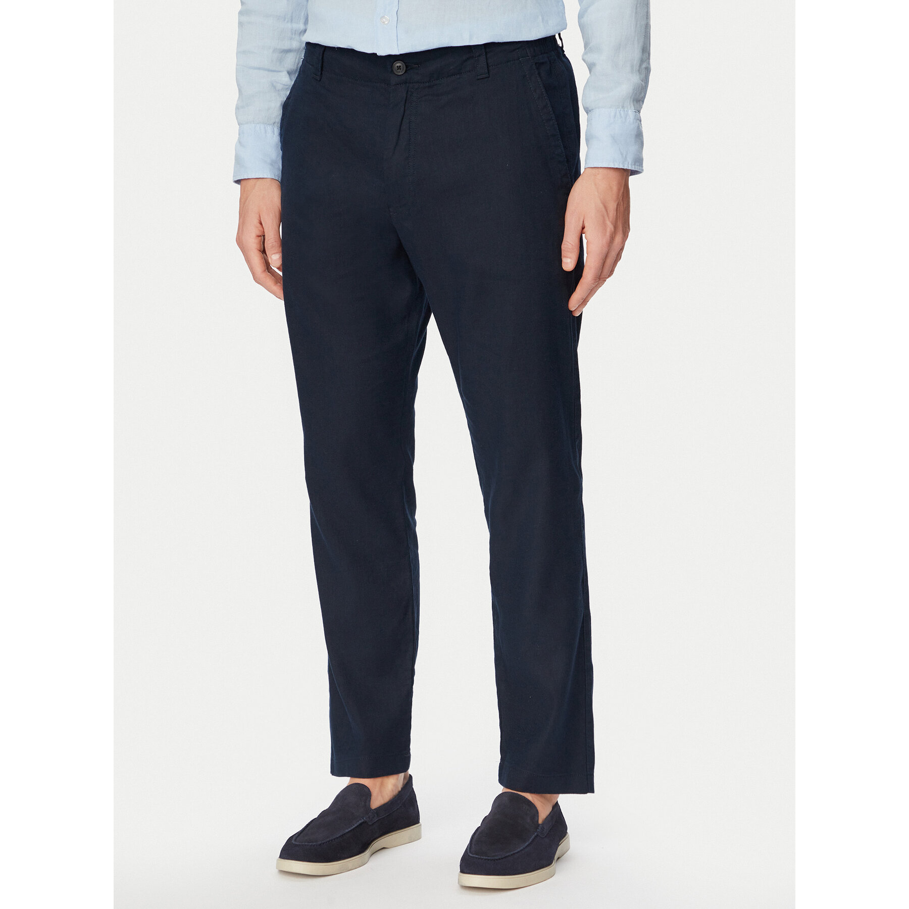 BOSS Chinosy Sanderson-L-3 50559595 Granatowy Regular Fit