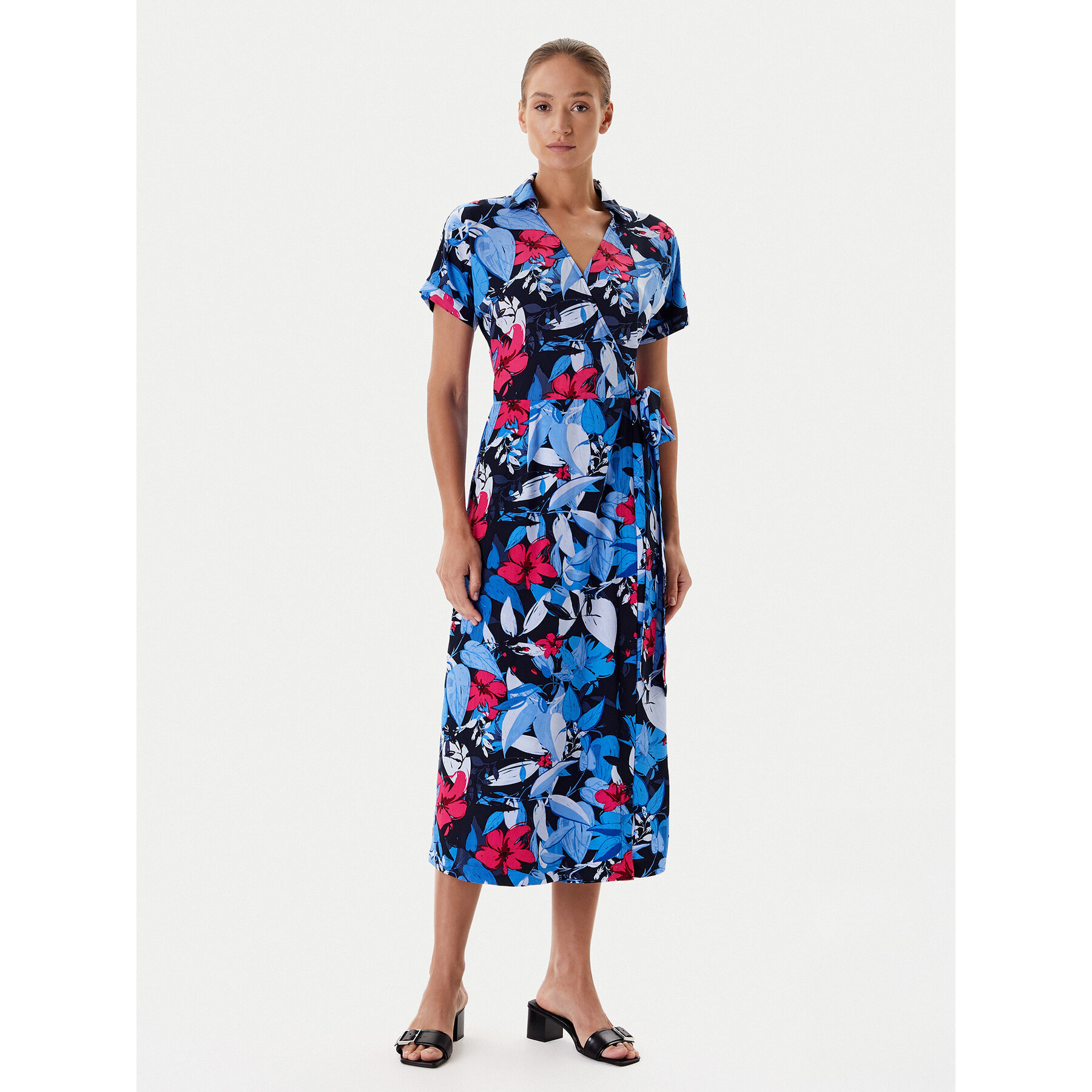 Tatuum Sukienka letnia Zerwi T2542.976 Niebieski Regular Fit