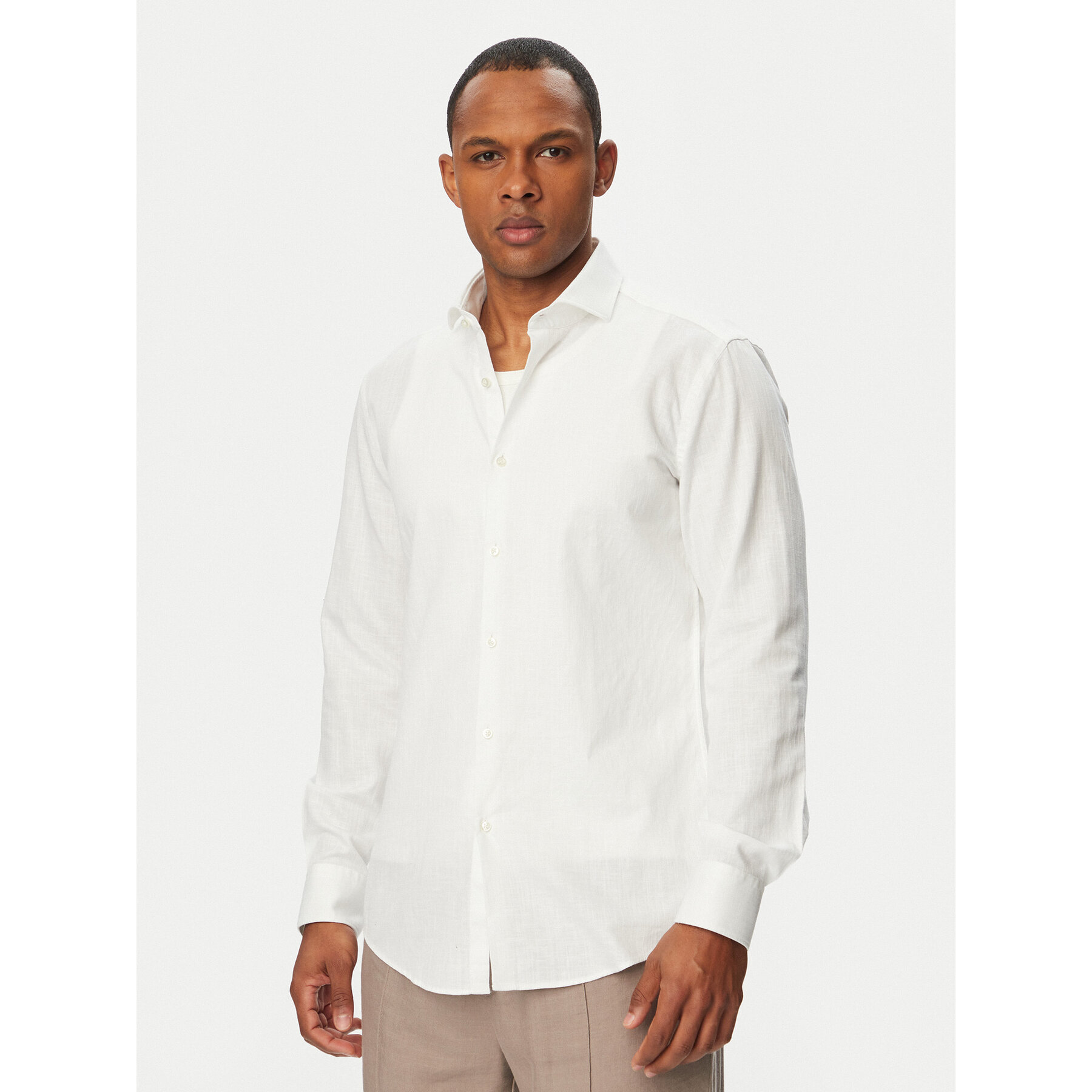 HUGO Koszula Kason 50539775 Biały Slim Fit