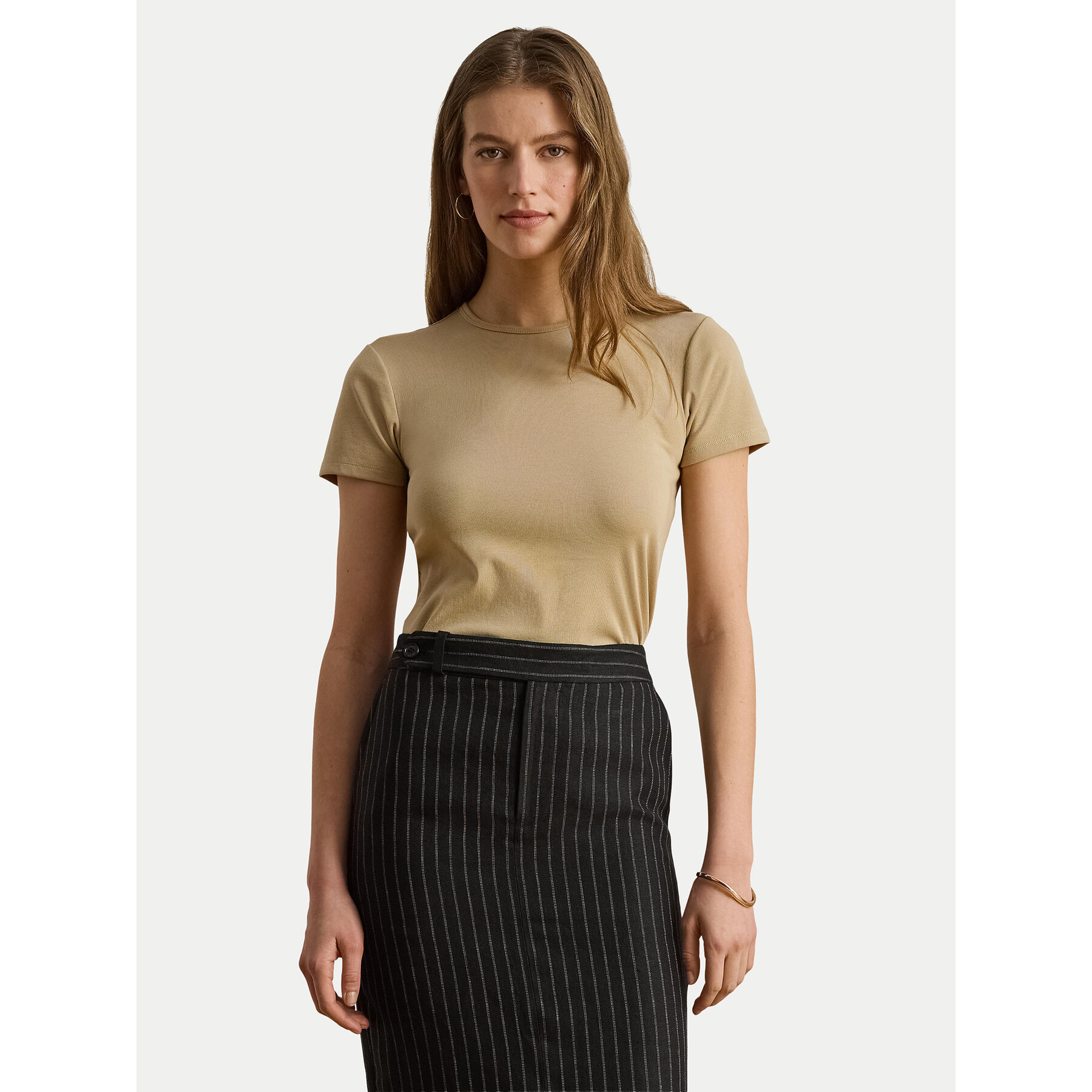 LAUREN RALPH LAUREN T-Shirt Alli 200807563053 Beżowy Regular Fit