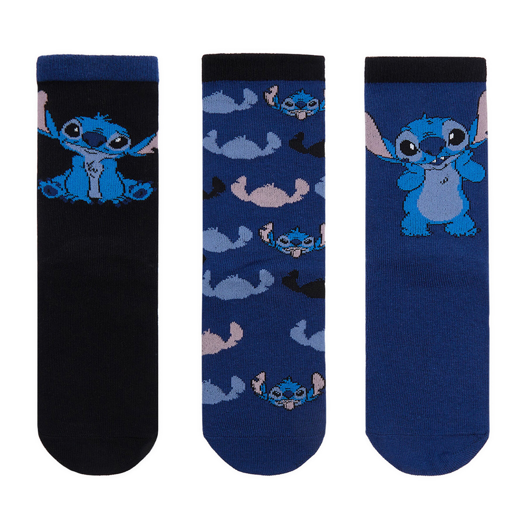 Disney Classics Skarpety długie CEO-ACCCS-AW25-219DCLS(3-PACK) Czarny