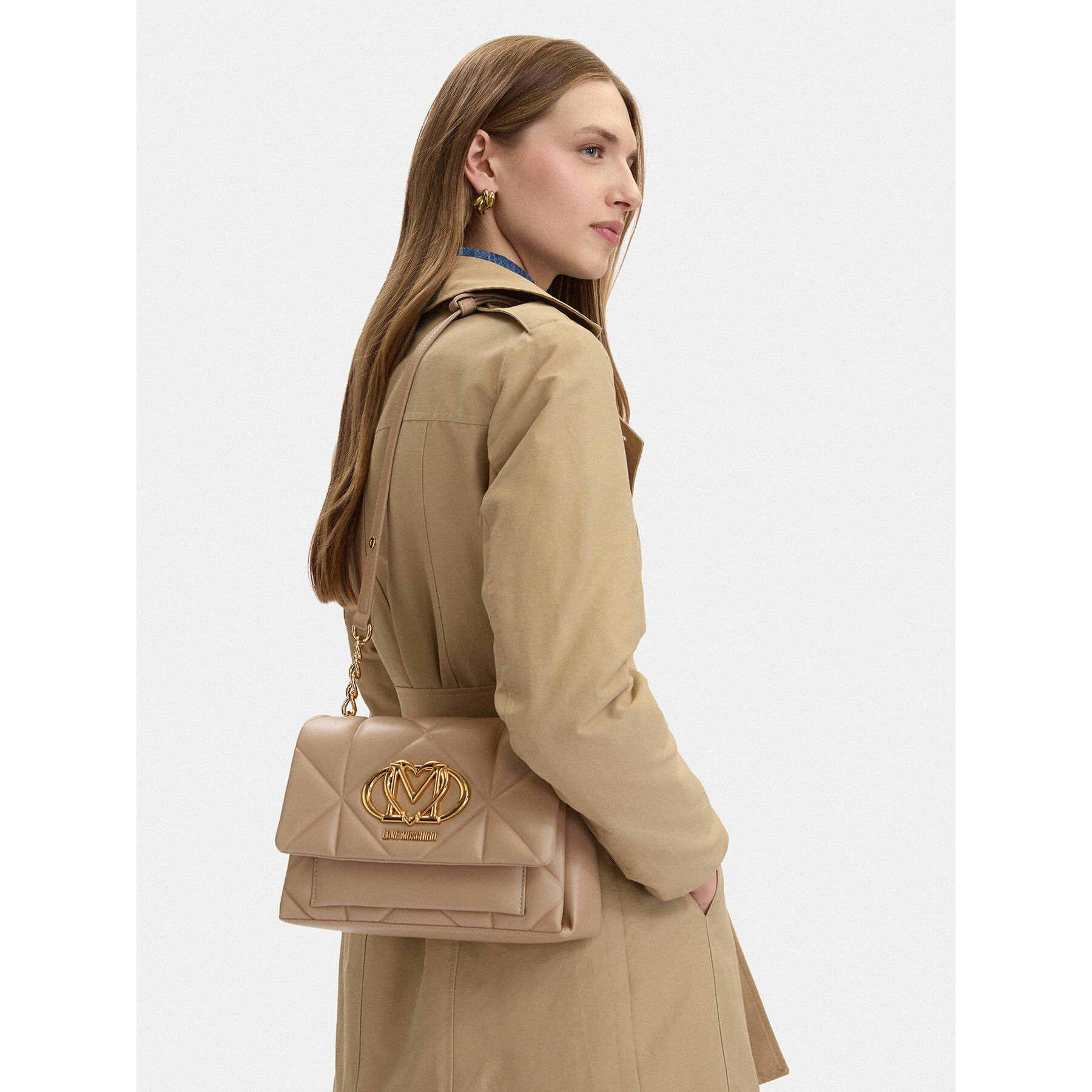 LOVE MOSCHINO Torebka JC4259PP0OLC0209 Beżowy