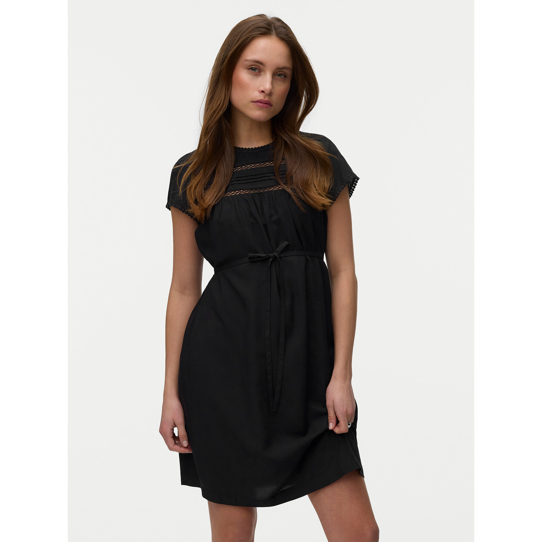 Vero Moda Sukienka letnia Debbie 10342682 Czarny Regular Fit