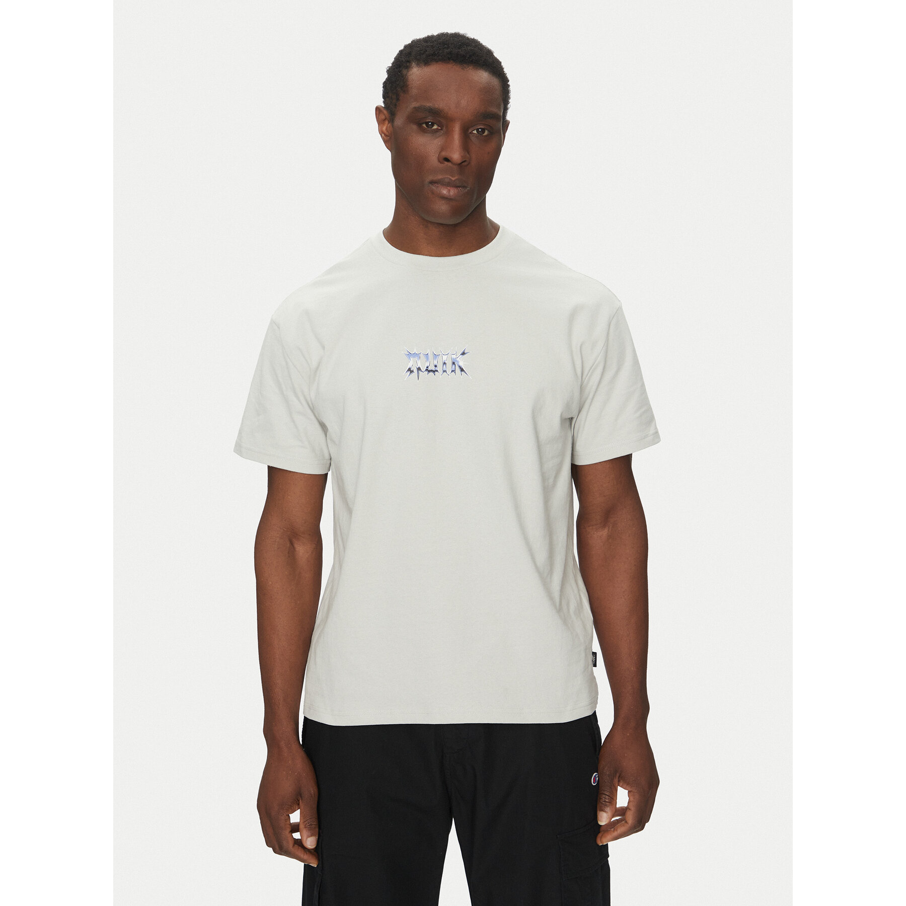 Quiksilver T-Shirt EQYZT08016 Szary Regular Fit