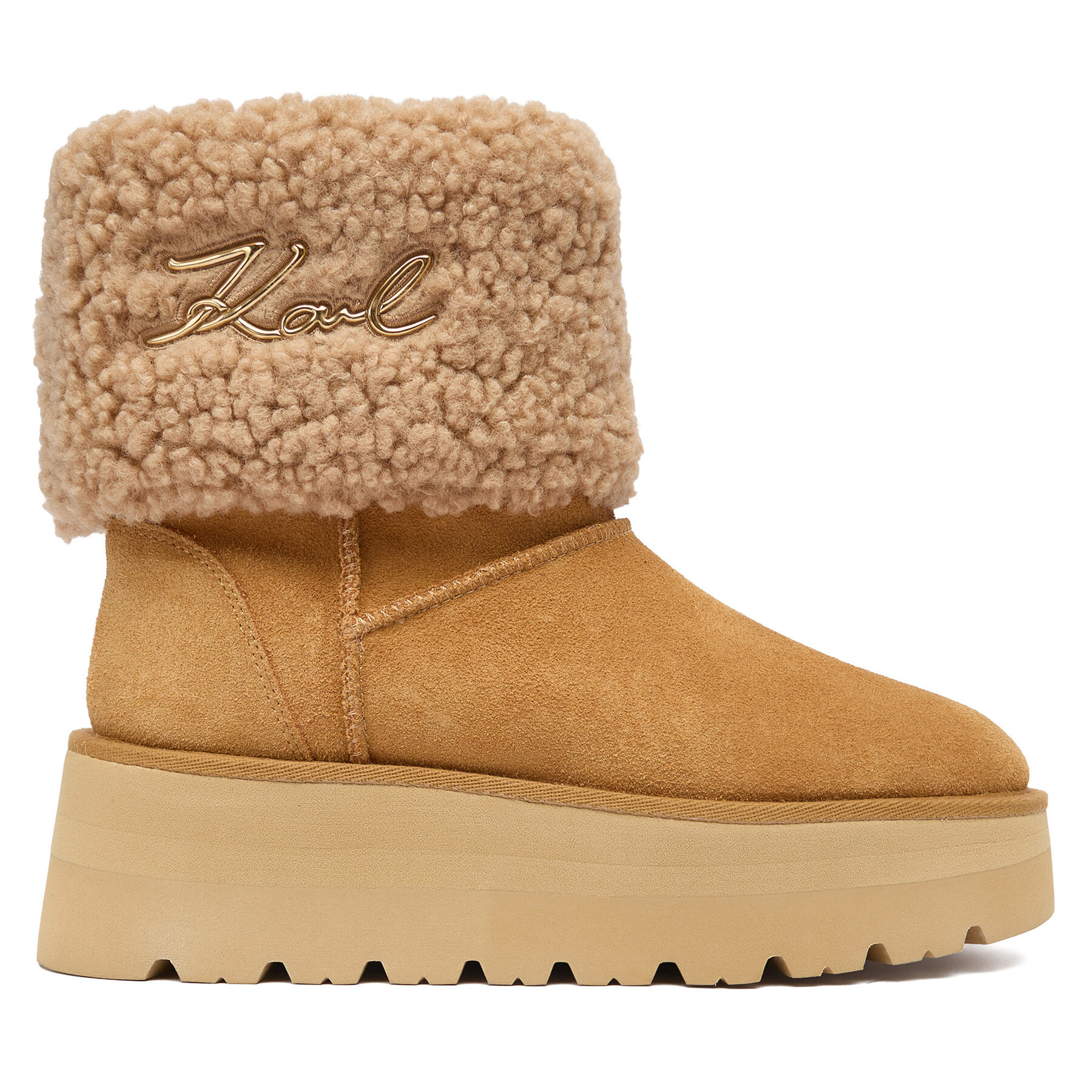 KARL LAGERFELD Śniegowce KL48653 Brązowy