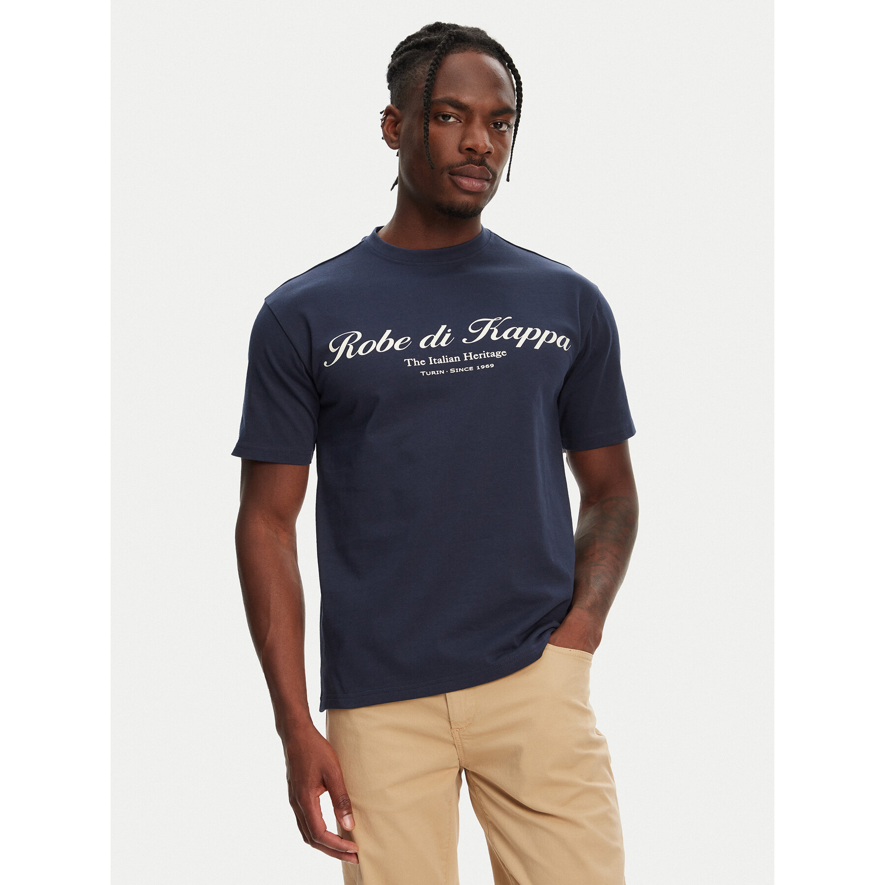 Robe di Kappa T-Shirt Robe Giovani Tozeur 61151CW Granatowy Regular Fit