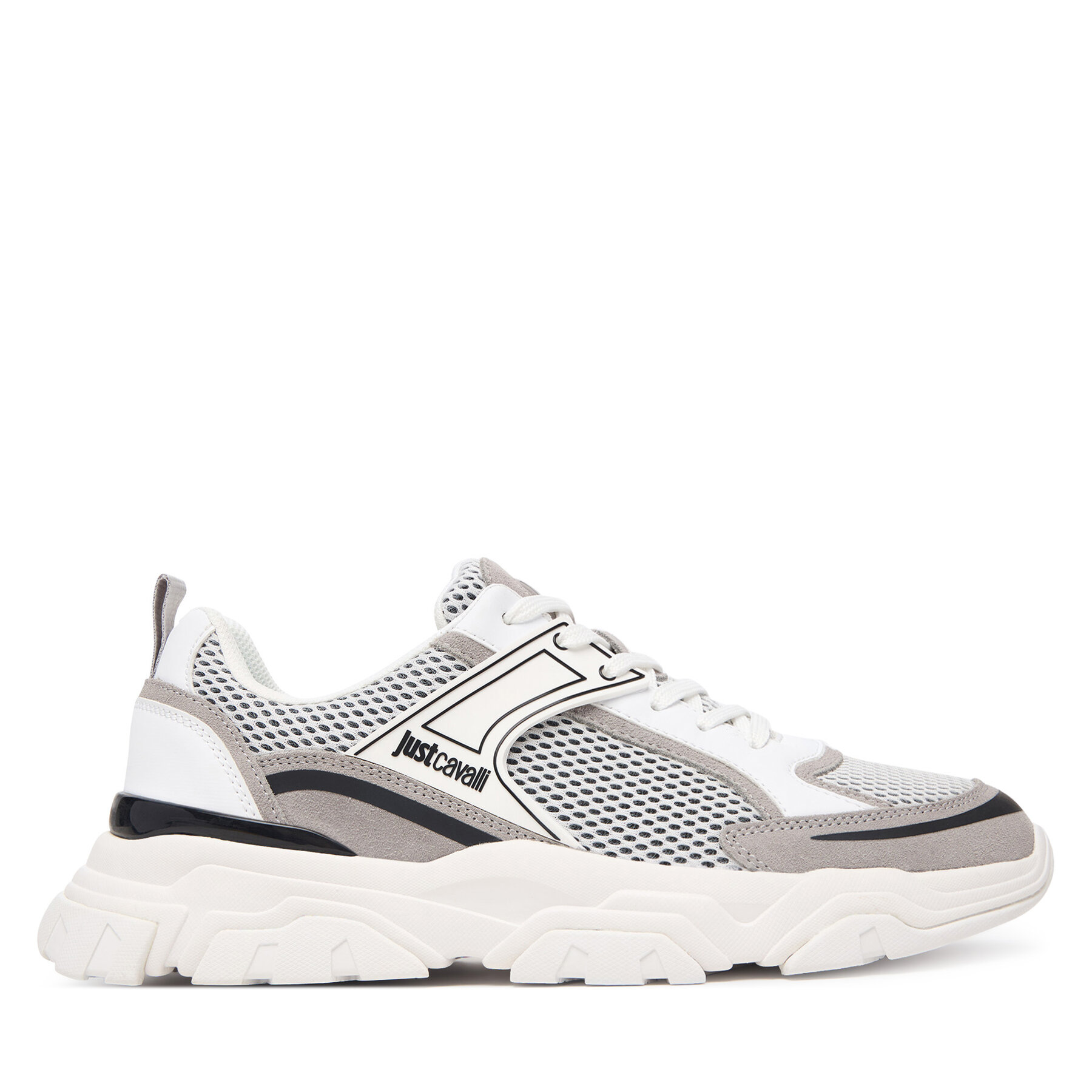 Just Cavalli Sneakersy 80QA3SH5 ZSE66 Szary