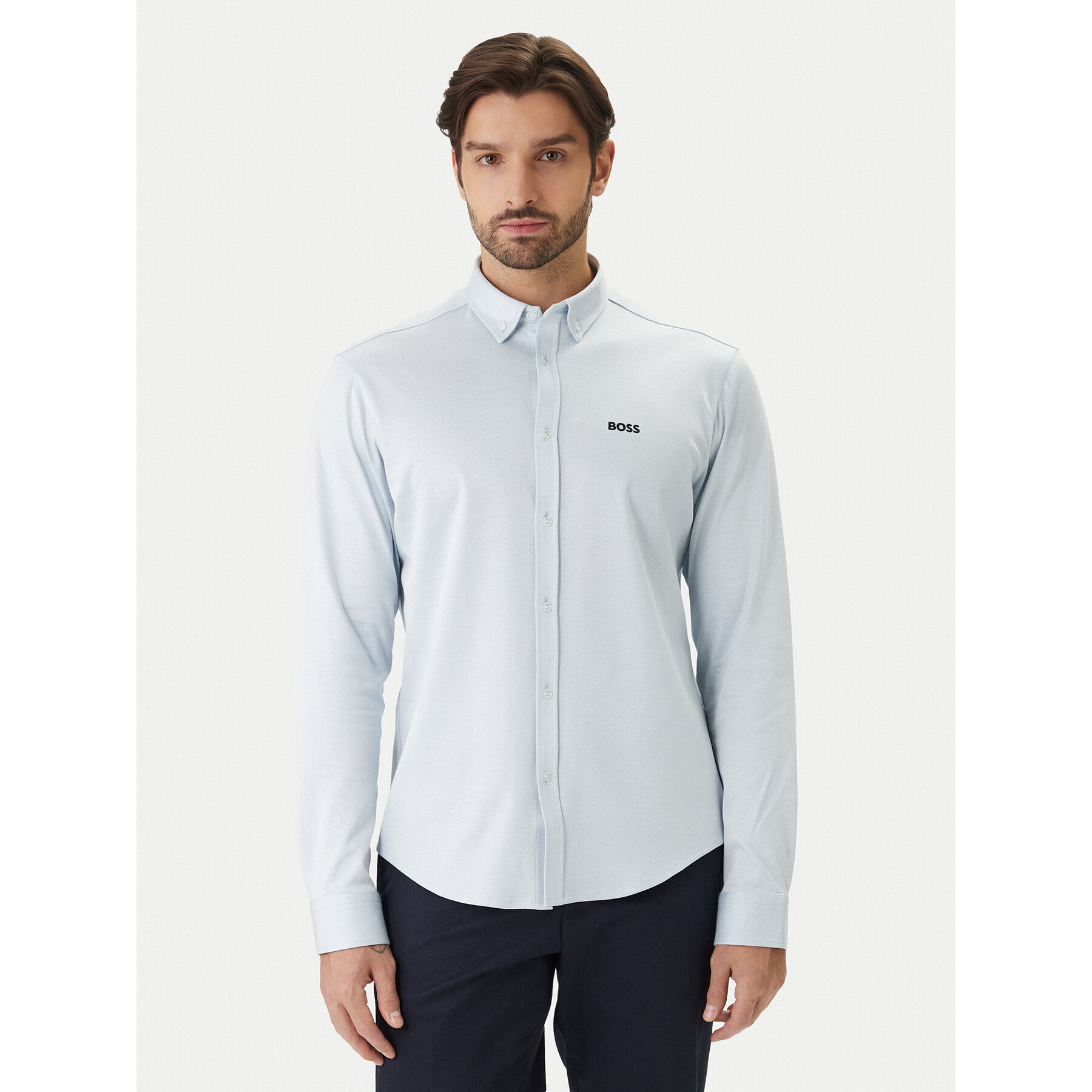 BOSS Koszula ST Motion 50555946 Błękitny Regular Fit