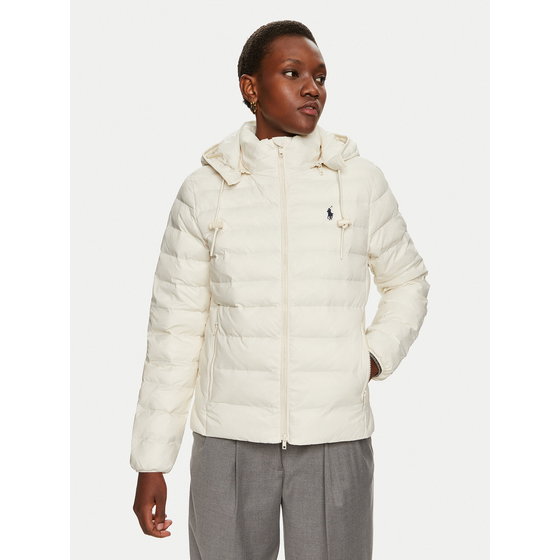 Polo Ralph Lauren Kurtka zimowa 211958932003 Écru Relaxed Fit