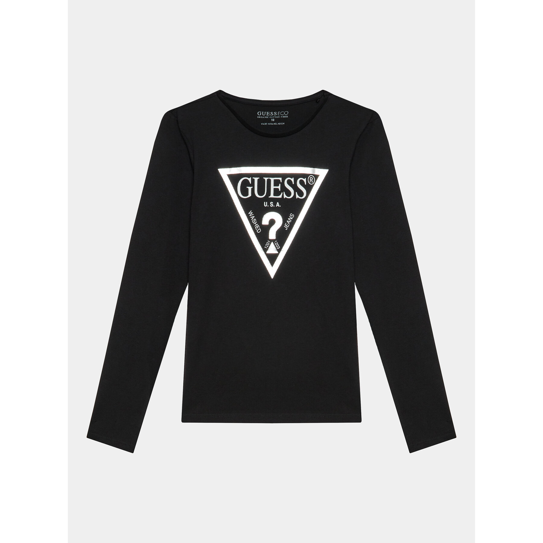 Guess Bluzka J84I36 K8HM0 Czarny Regular Fit