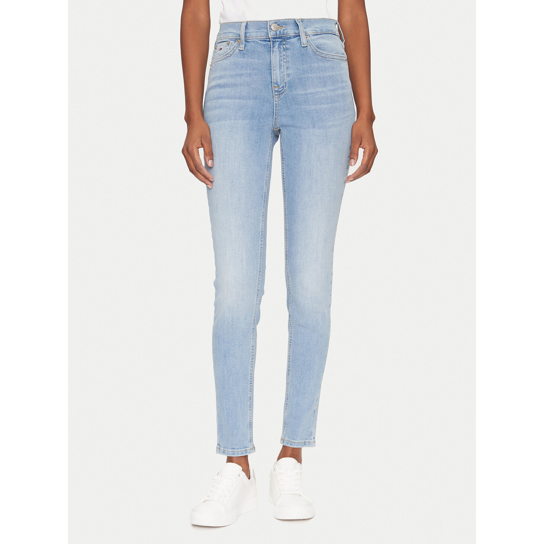 Tommy Jeans Jeansy Nora DW0DW20651 Niebieski Skinny Fit